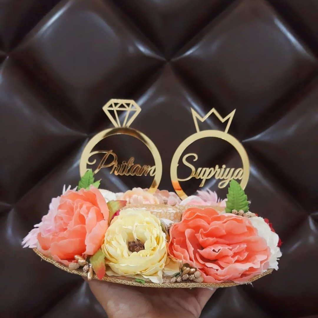 wedding items, Wedding Accessories, wedding, ring tray, ring platter, ring plate, ring ceremony, groom gift, engagement tray, engagement, earrings, dulha to be, customized platter, customised platter, bride to be, bride gift