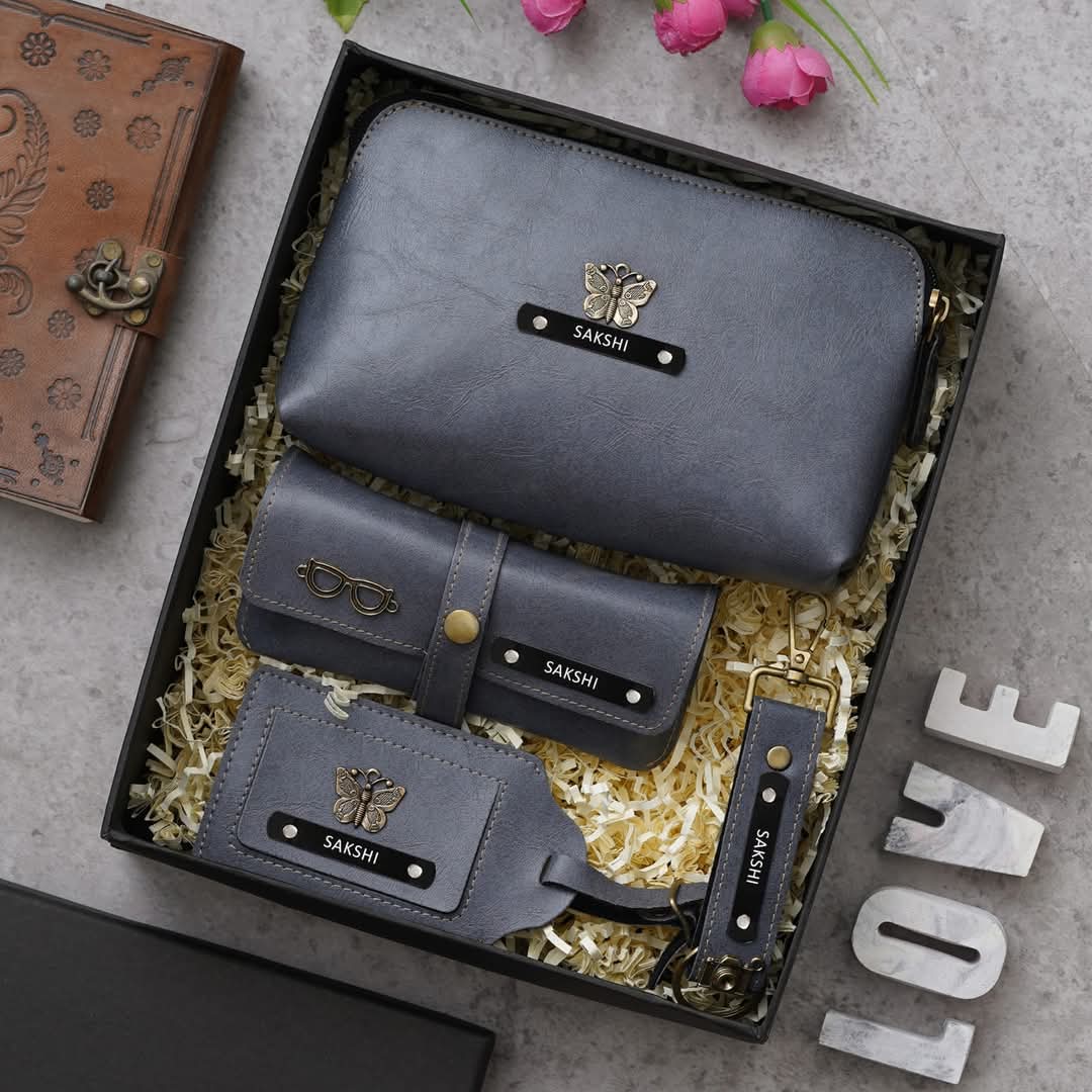 women gift, valentine gift, valentine combo, trunk combo, premium combo, leather accessories, ladies wallet, hampers, girls wallet, girls combo, girl gift, gifts for her, gift box, birthday gift, anniversary gifts, accessories