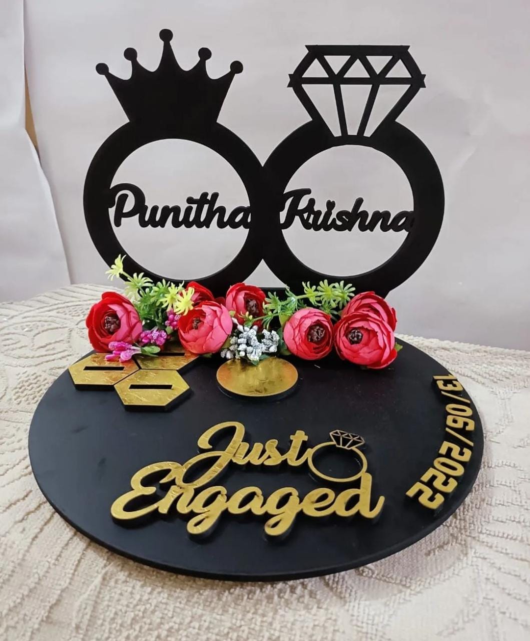 wedding items, Wedding Accessories, wedding, ring tray, ring platter, ring plate, ring ceremony, groom gift, engagement tray, engagement, earrings, dulha to be, customized platter, customised platter, bride to be, bride gift