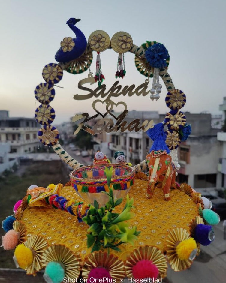 wedding items, Wedding Accessories, wedding, mehendi thaal, mehendi ceremony, groom gift, dulha to be, customized platter, customised platter, bride to be, bride gift