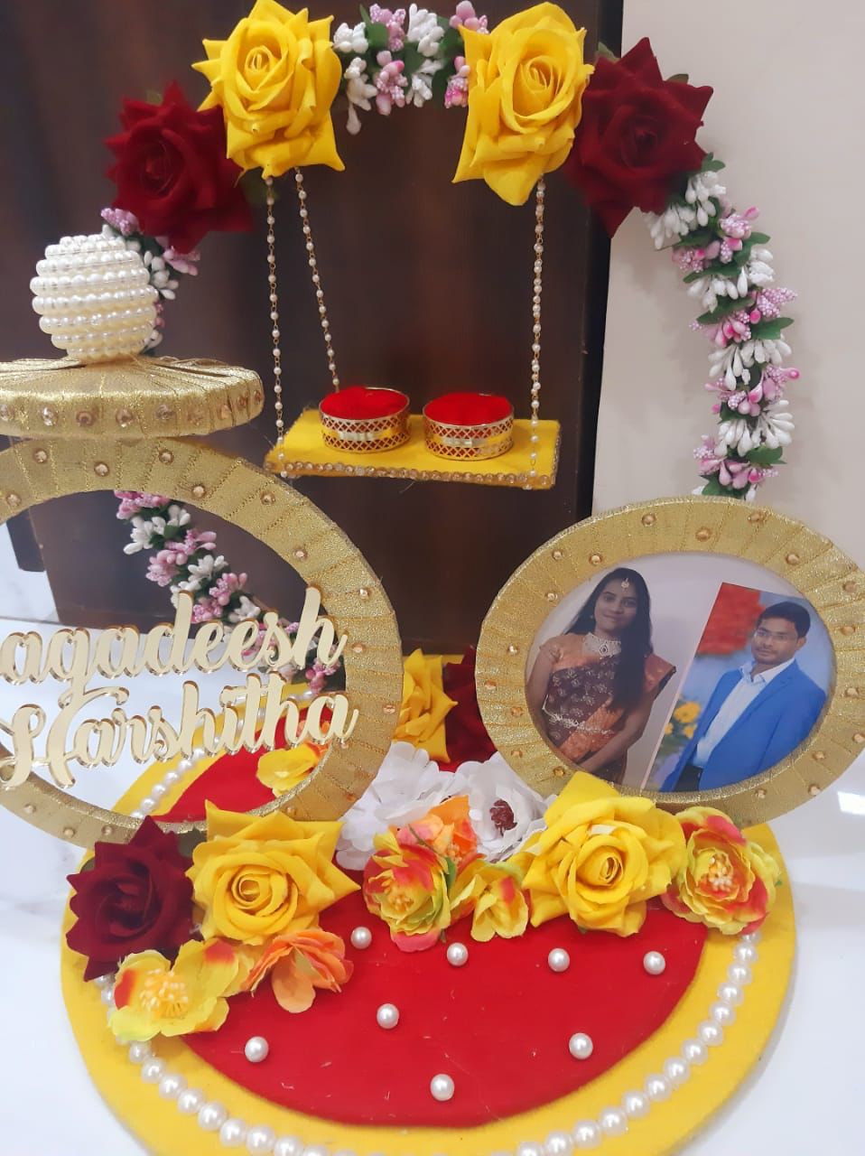wedding items, Wedding Accessories, wedding, ring tray, ring platter, ring plate, ring ceremony, groom gift, engagement tray, engagement, earrings, dulha to be, customized platter, customised platter, bride to be, bride gift