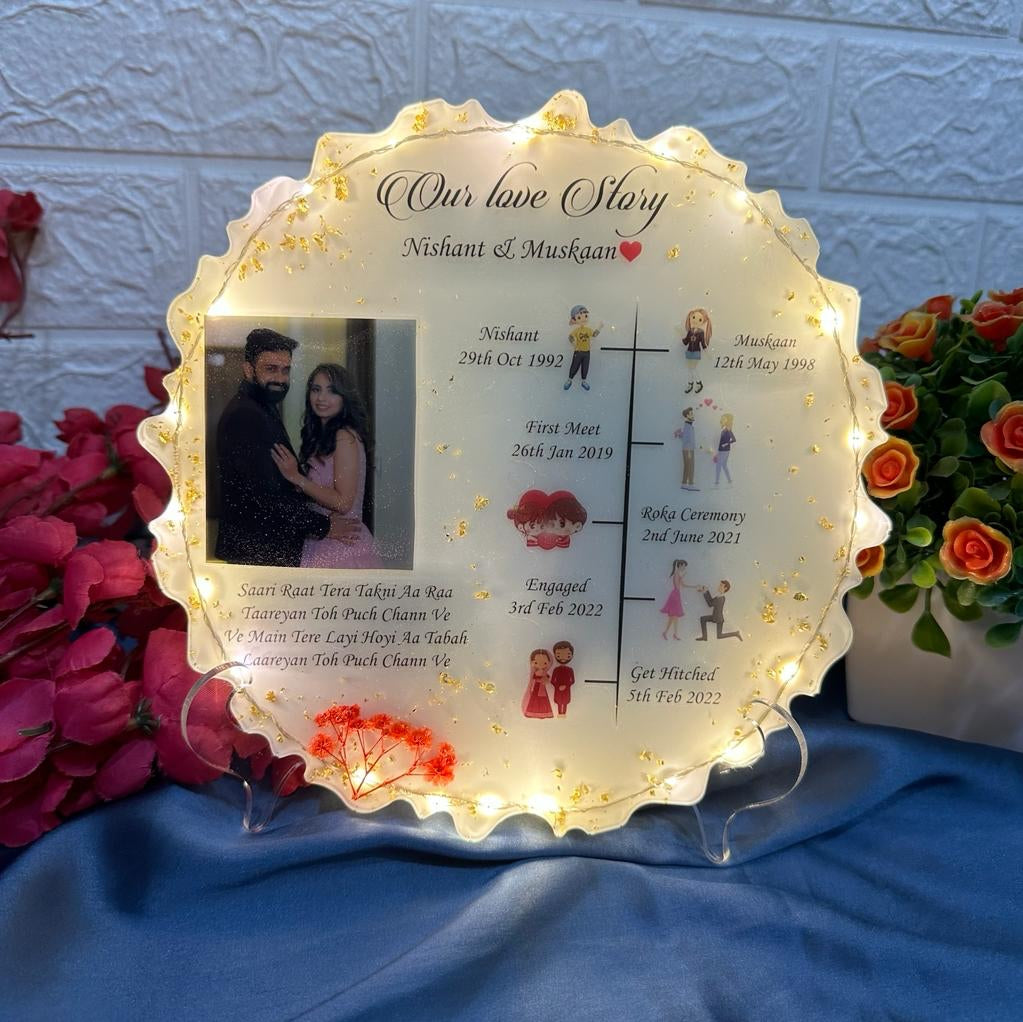 Our Love Story Resin Tabletop