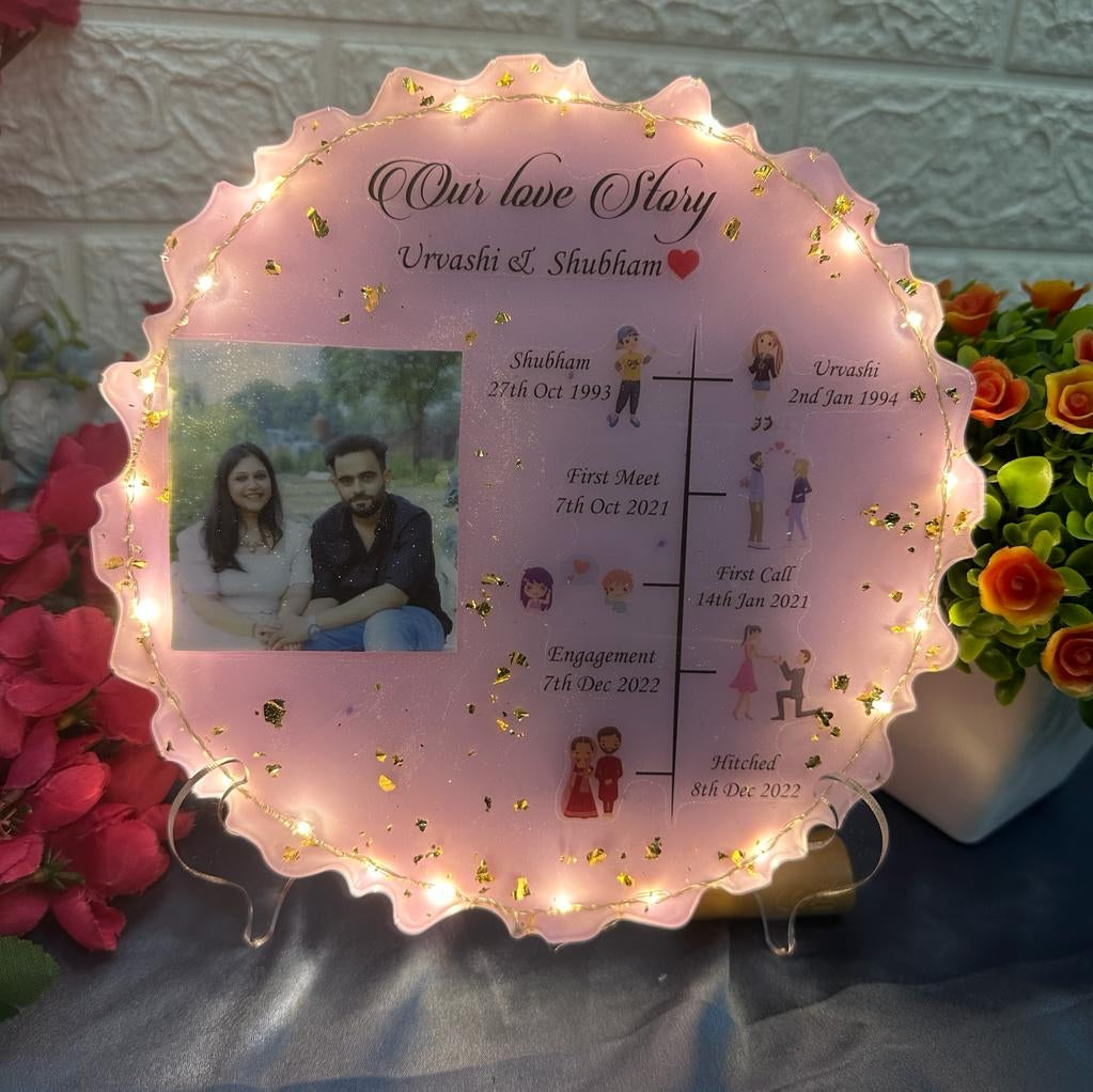 Our Love Story Resin Tabletop