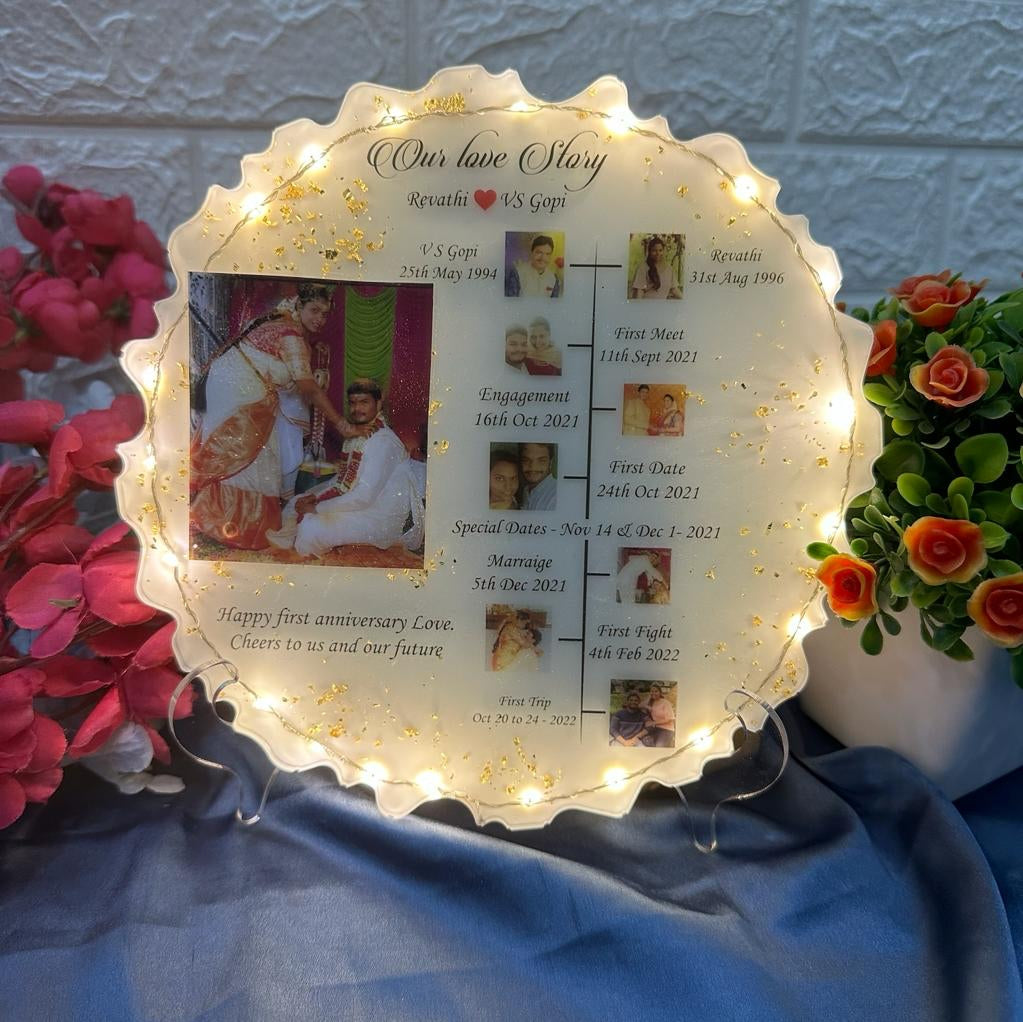 Our Love Story Resin Tabletop