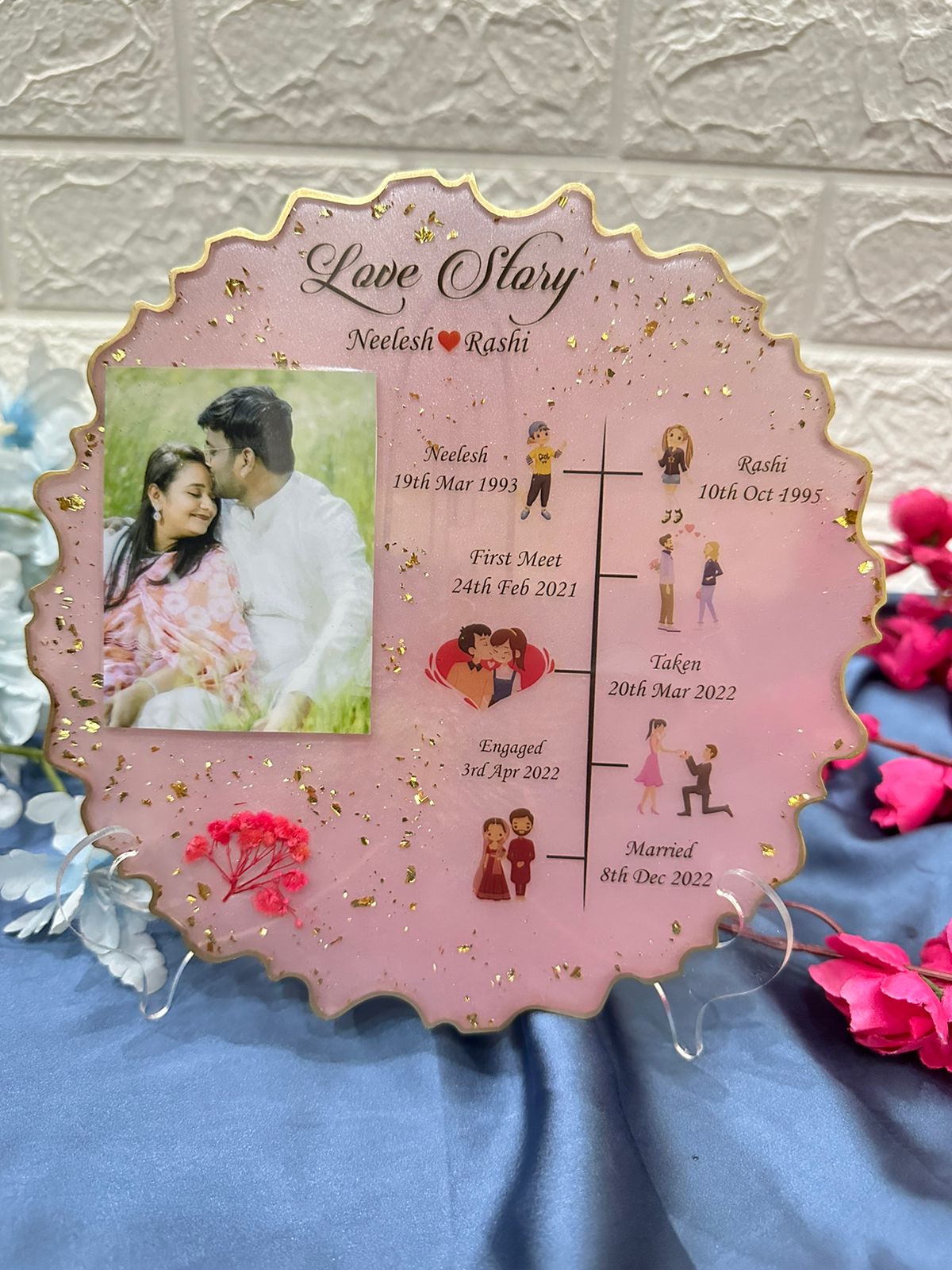 Our Love Story Resin Tabletop