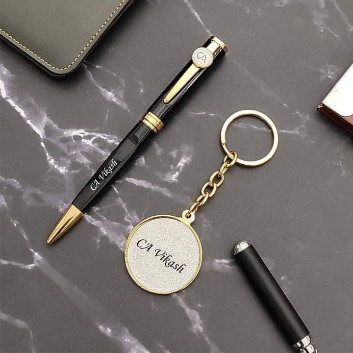 Designation Pen Keychain Set: CA, Doctor & Advocate