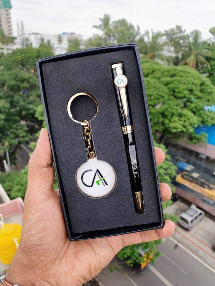 Designation Pen Keychain Set: CA, Doctor & Advocate