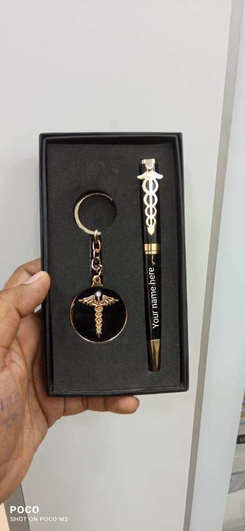 Designation Pen Keychain Set: CA, Doctor & Advocate