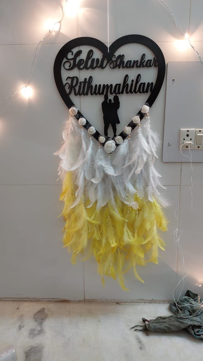 Custom Feather Hanging