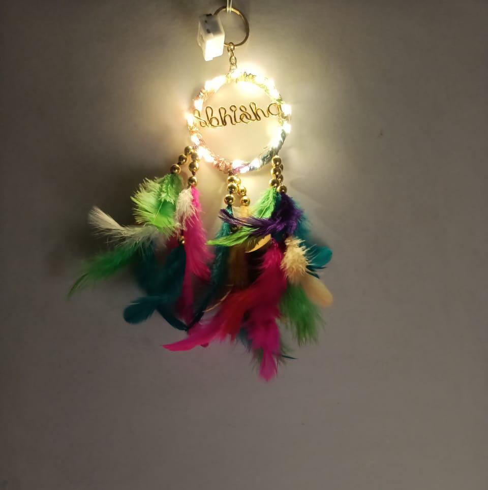 Wire Art Dreamcatcher Keychain