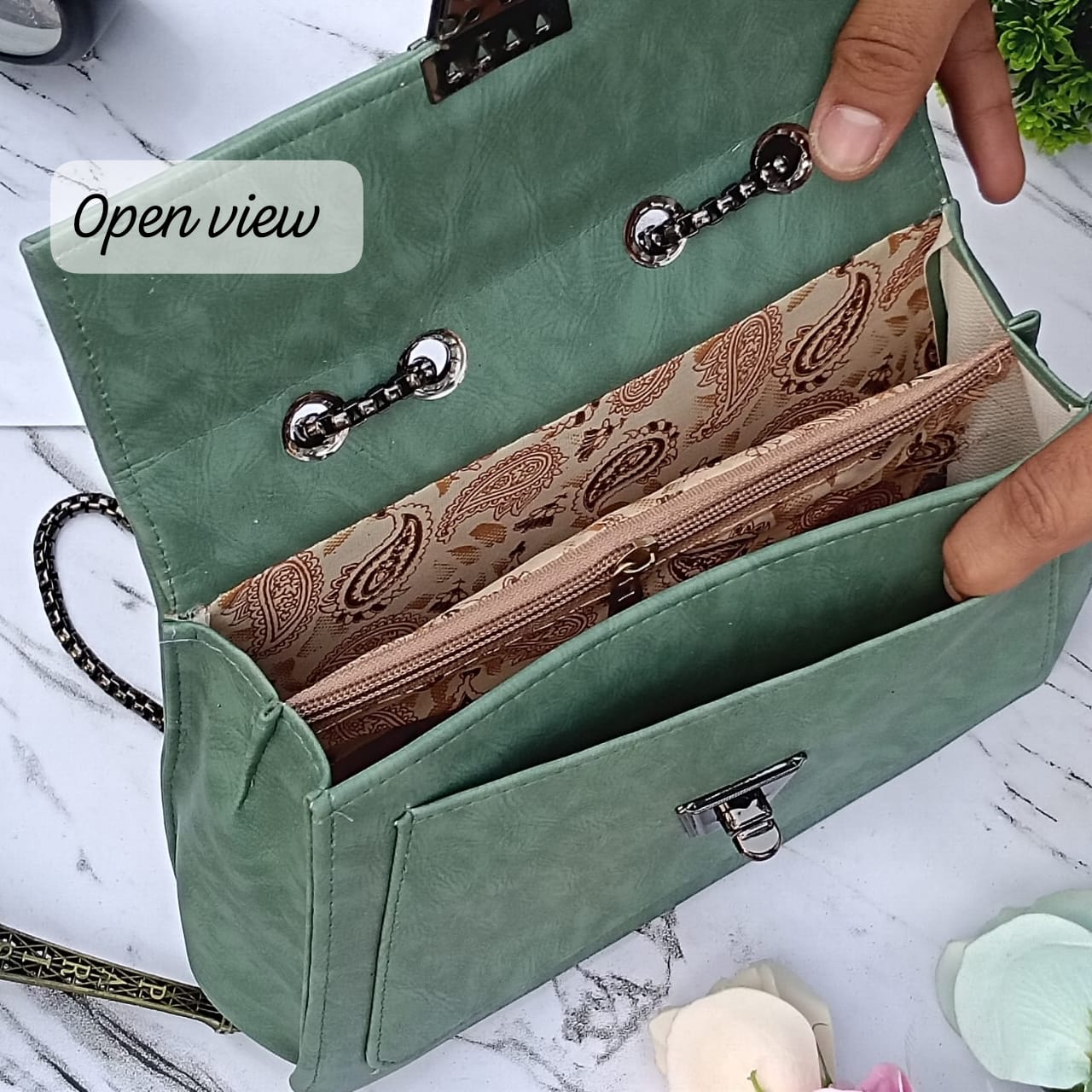 High Quality Imported Leather Sling Bag