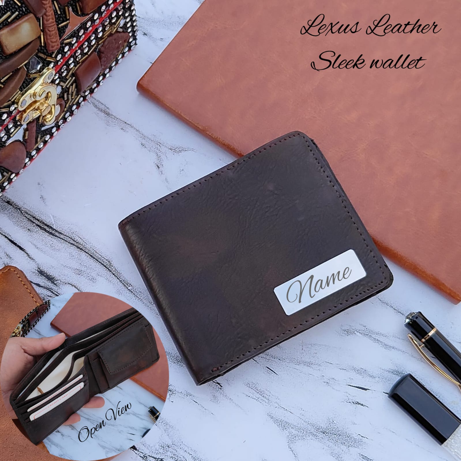 Lexus Leather 3 Slot Wallet