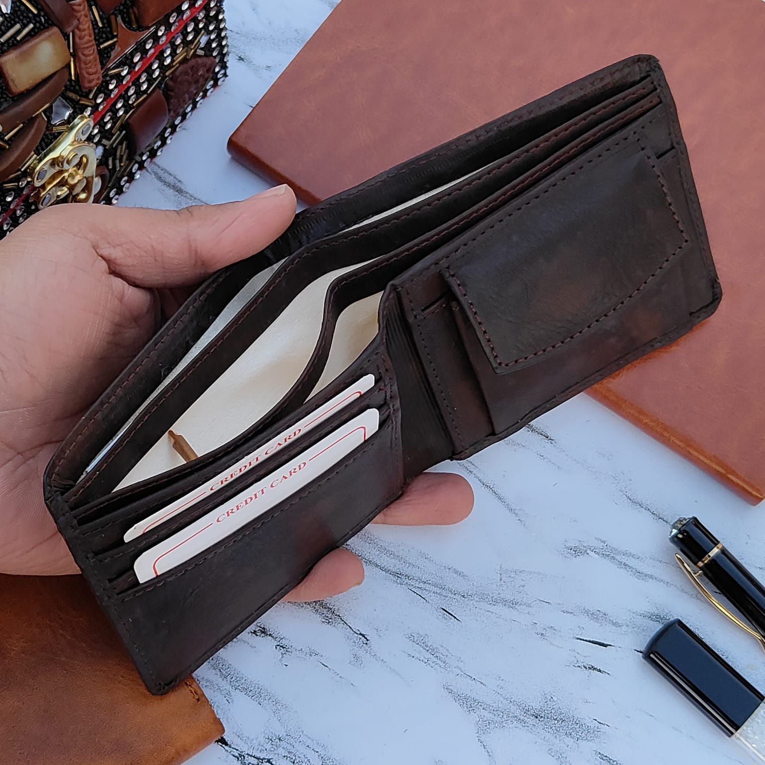 Lexus Leather 3 Slot Wallet