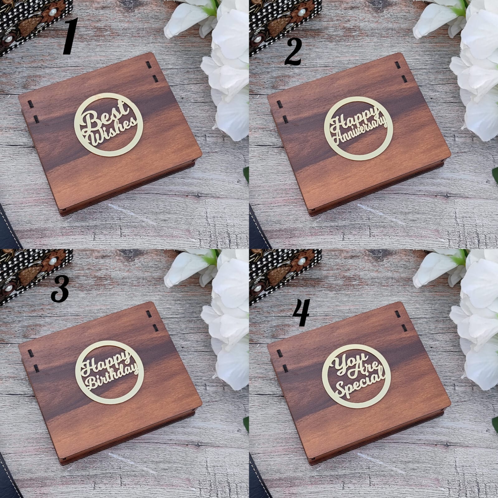 Bangkok Leather Wallet With Themed Wooden Box