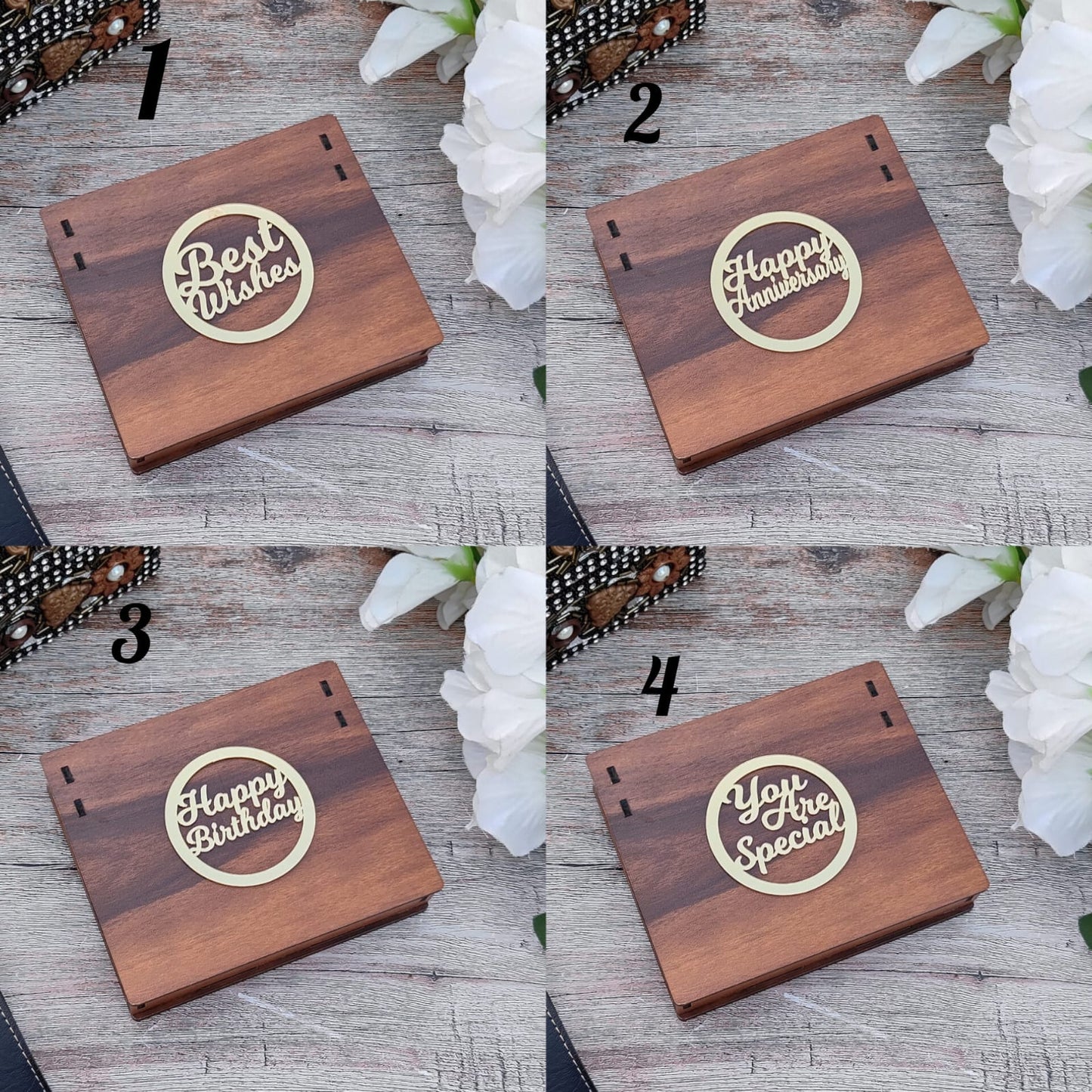 Bangkok Leather Wallet With Themed Wooden Box