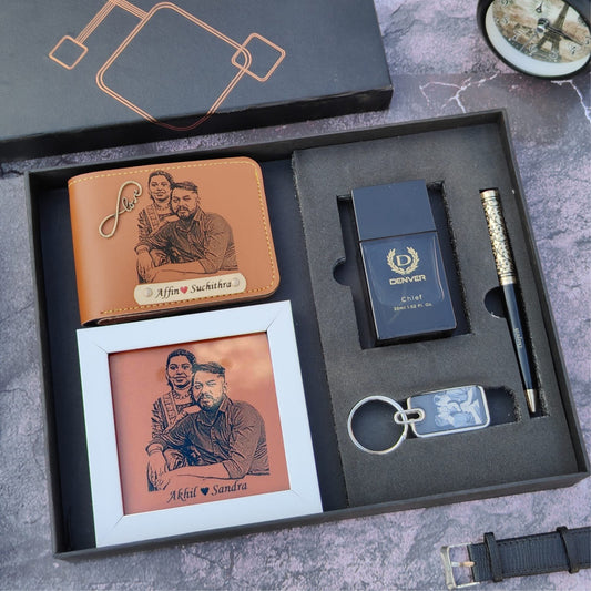 Royal Theme Sketch Wallet Hamper