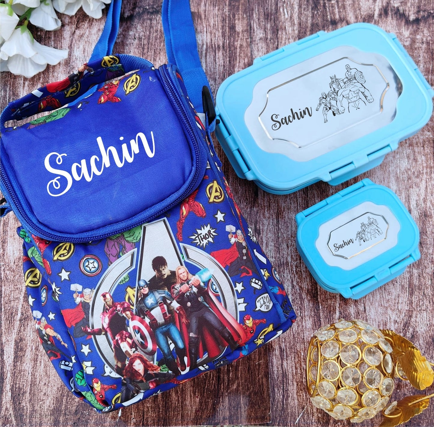 Utility Bag & Steel Lunch Box Combo
