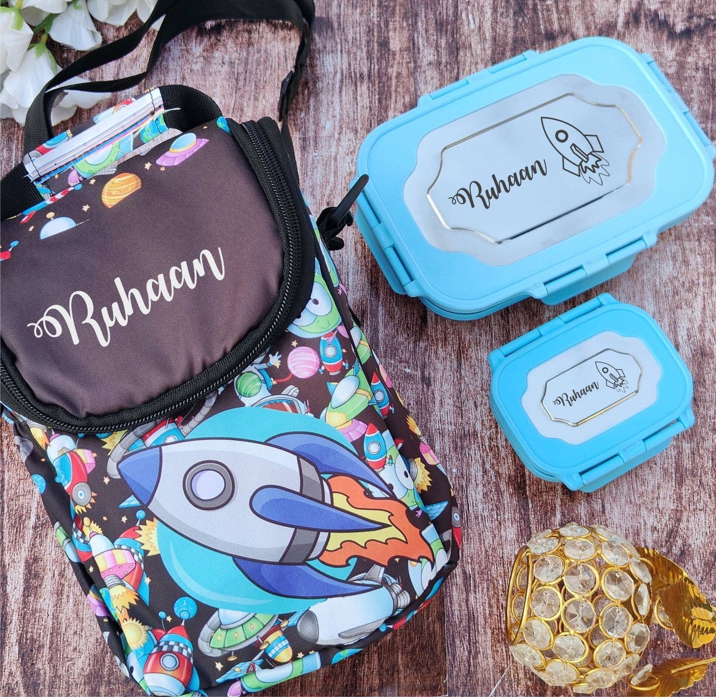 Utility Bag & Steel Lunch Box Combo