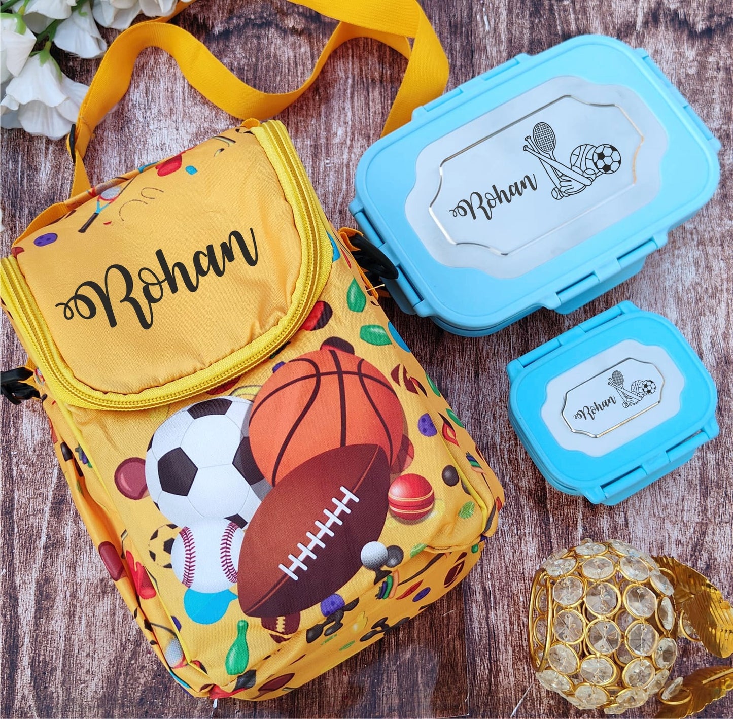 Utility Bag & Steel Lunch Box Combo