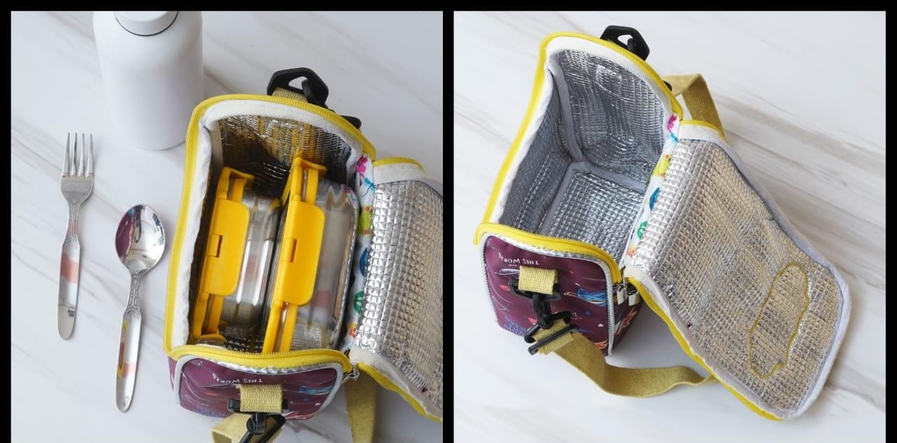 Utility Bag & Steel Lunch Box Combo