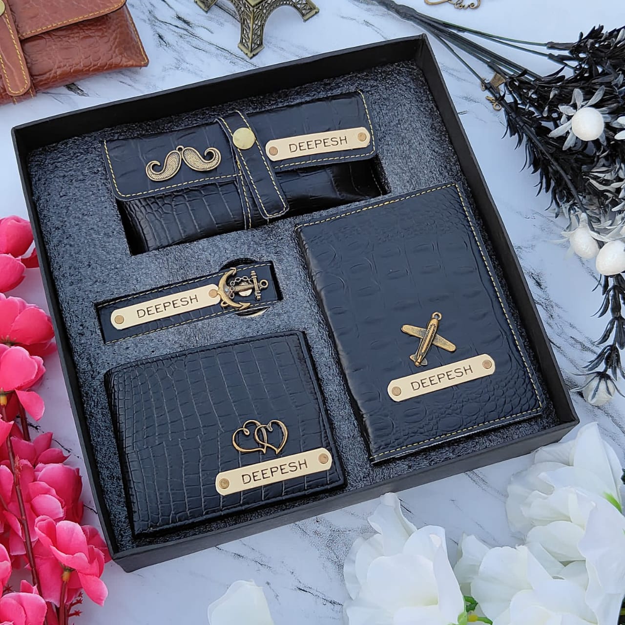 Croc Leather 4 Piece Combo (D)