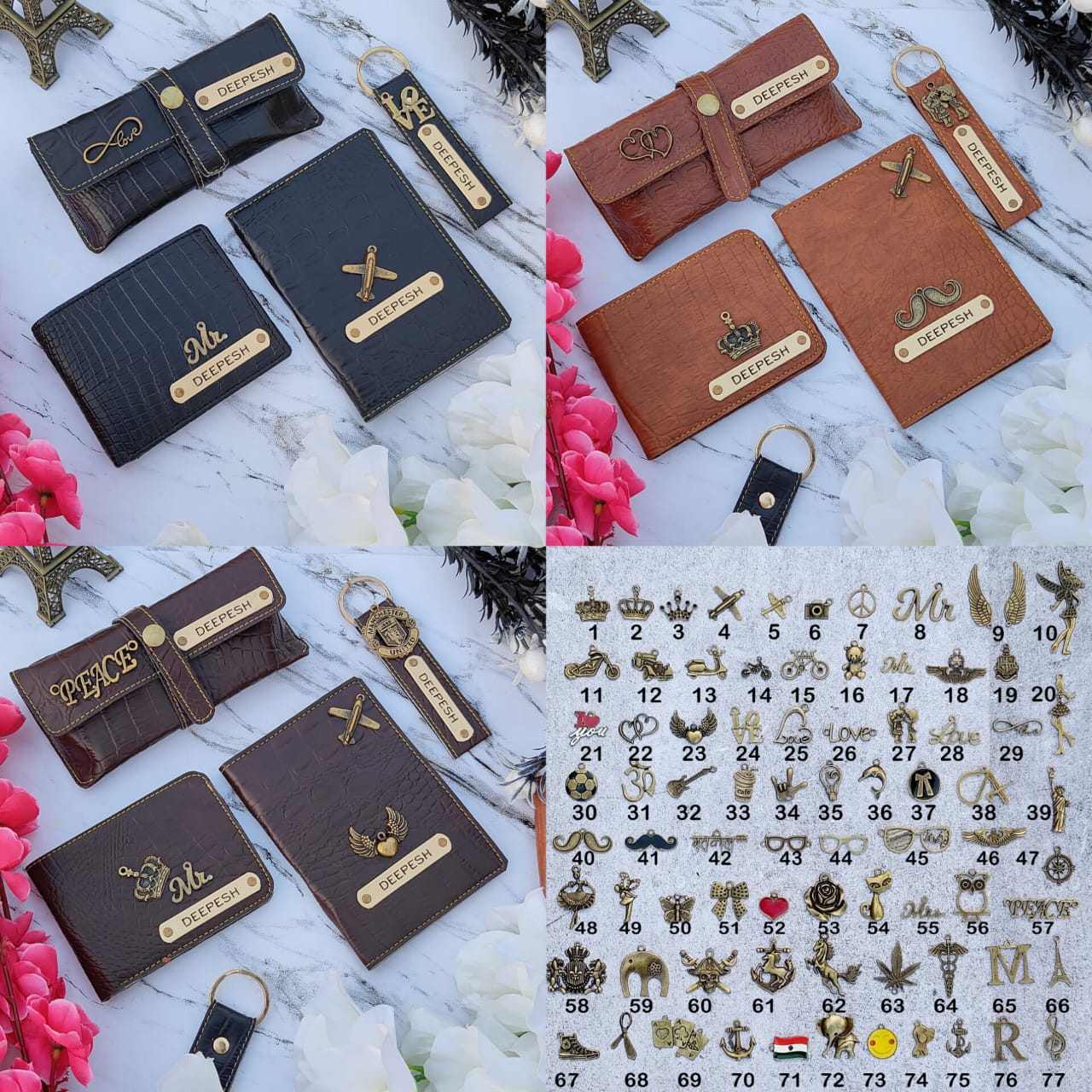 Croc Leather 4 Piece Combo (D)