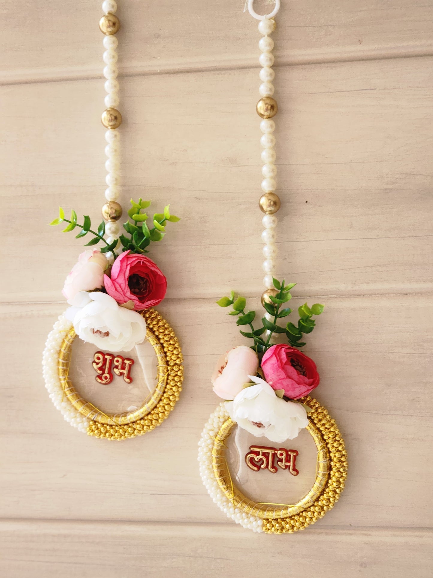 Royal Shubh Labh With Premium Pearl Work & Flower