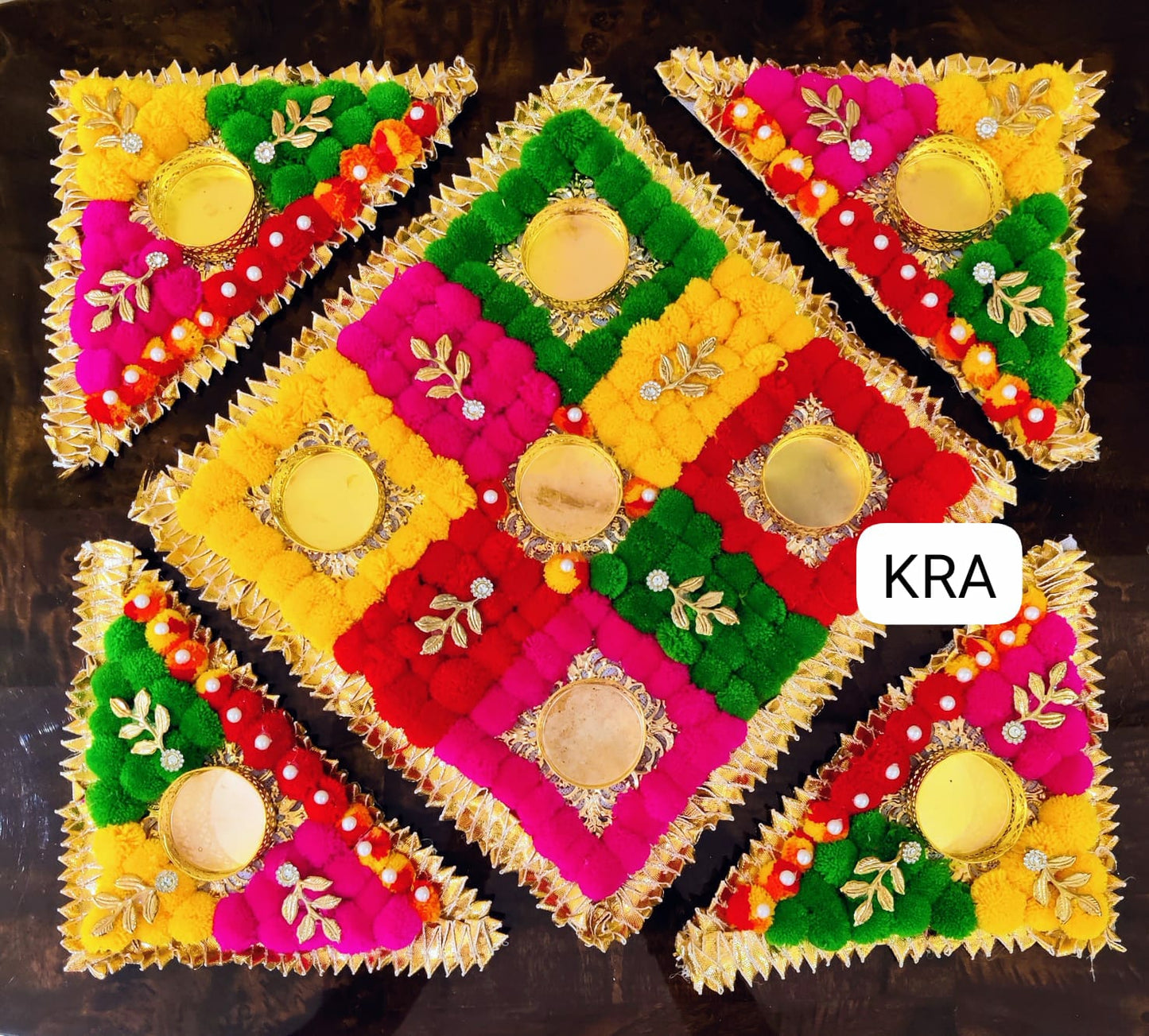 Pom Pom Gota Mat Rangoli