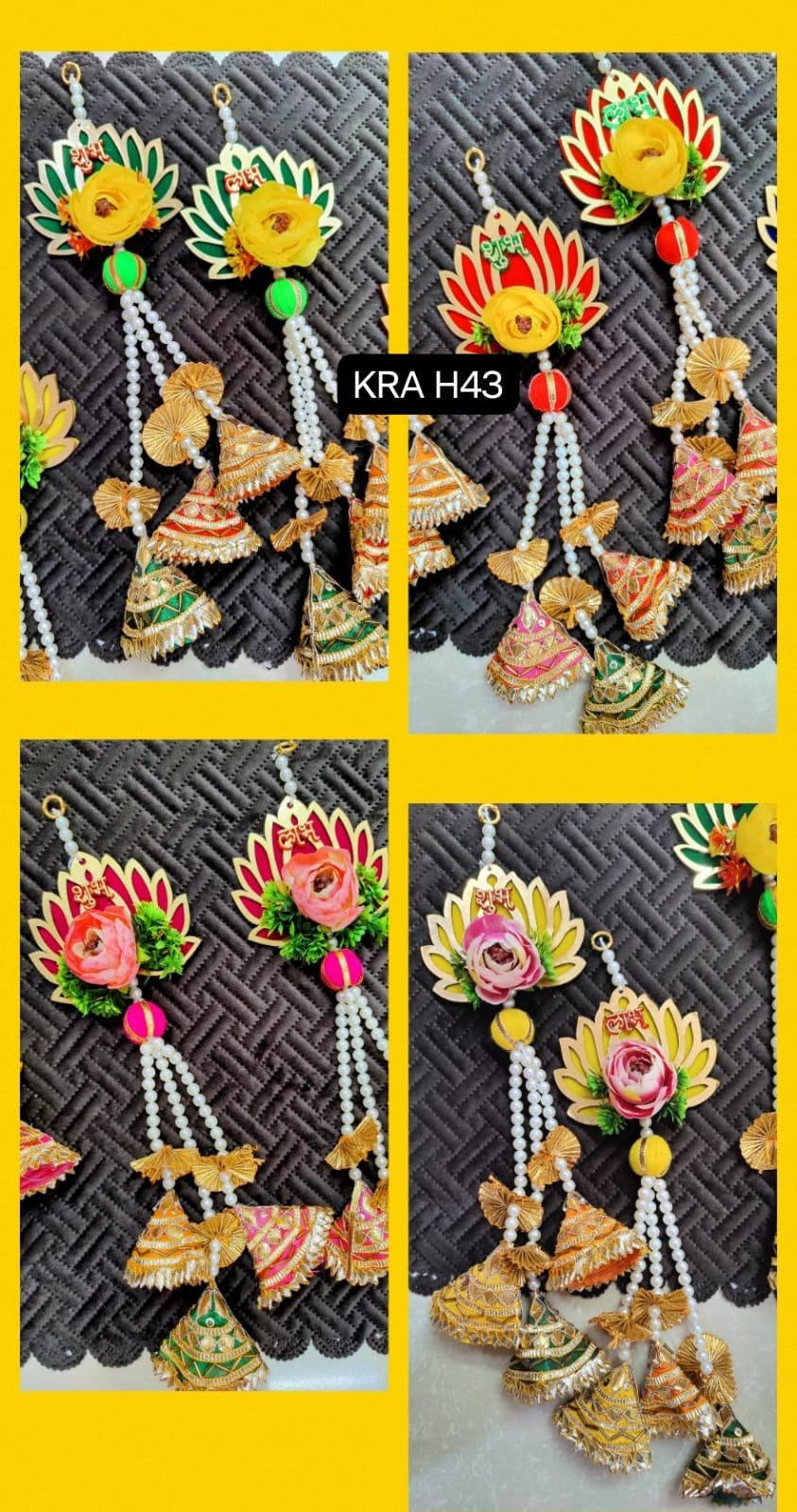 Lotus Gotapatti Shubh Labh Hanging