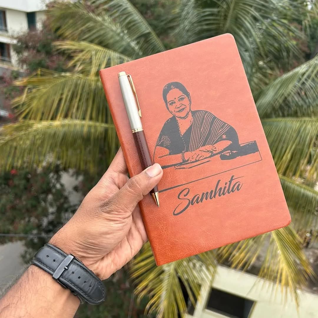 Printed Sketch Diary & Pen Combo