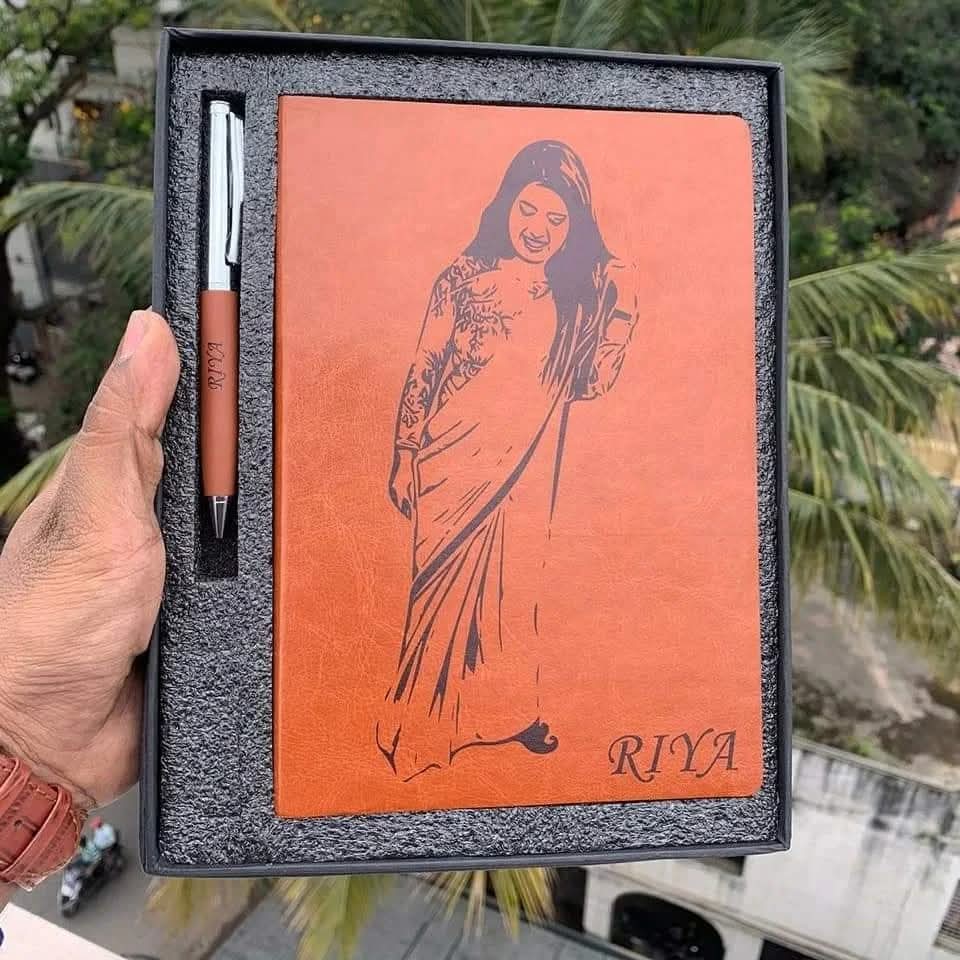 Printed Sketch Diary & Pen Combo