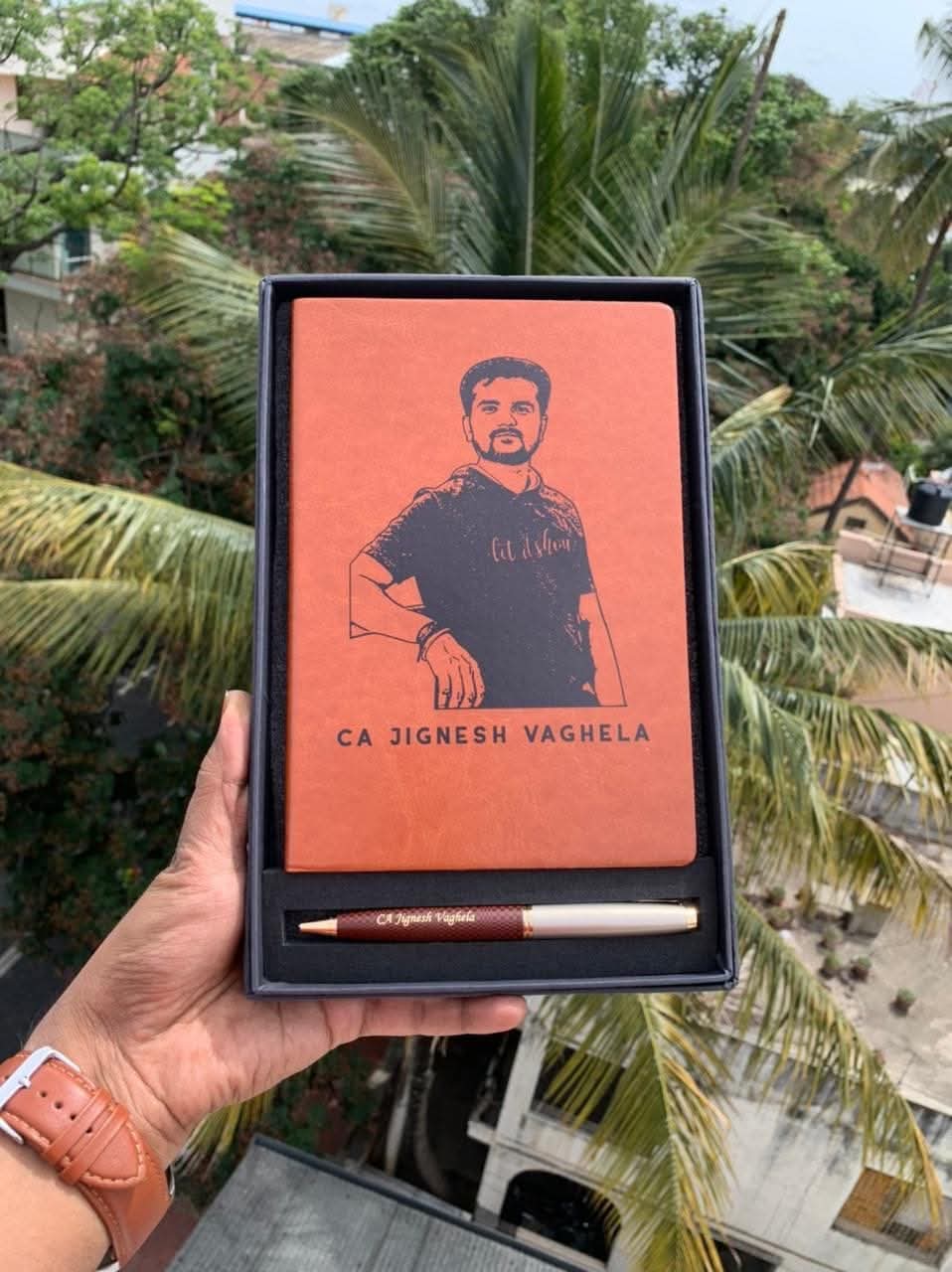 Printed Sketch Diary & Pen Combo