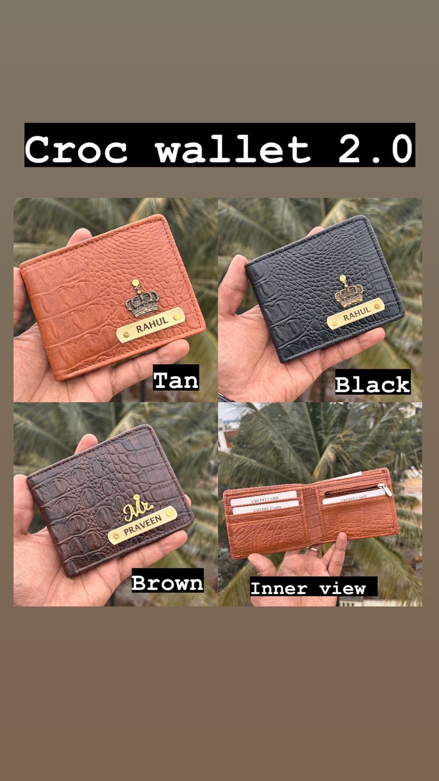 Premium Croc Men Wallet 2.0