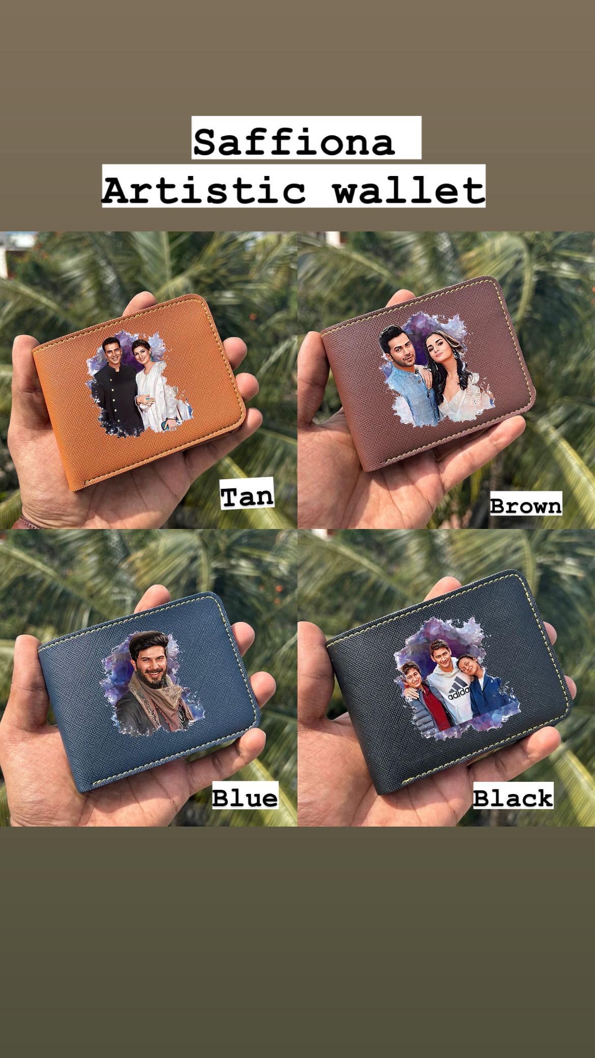Saffiona Artistic Photo Printed Men Wallet