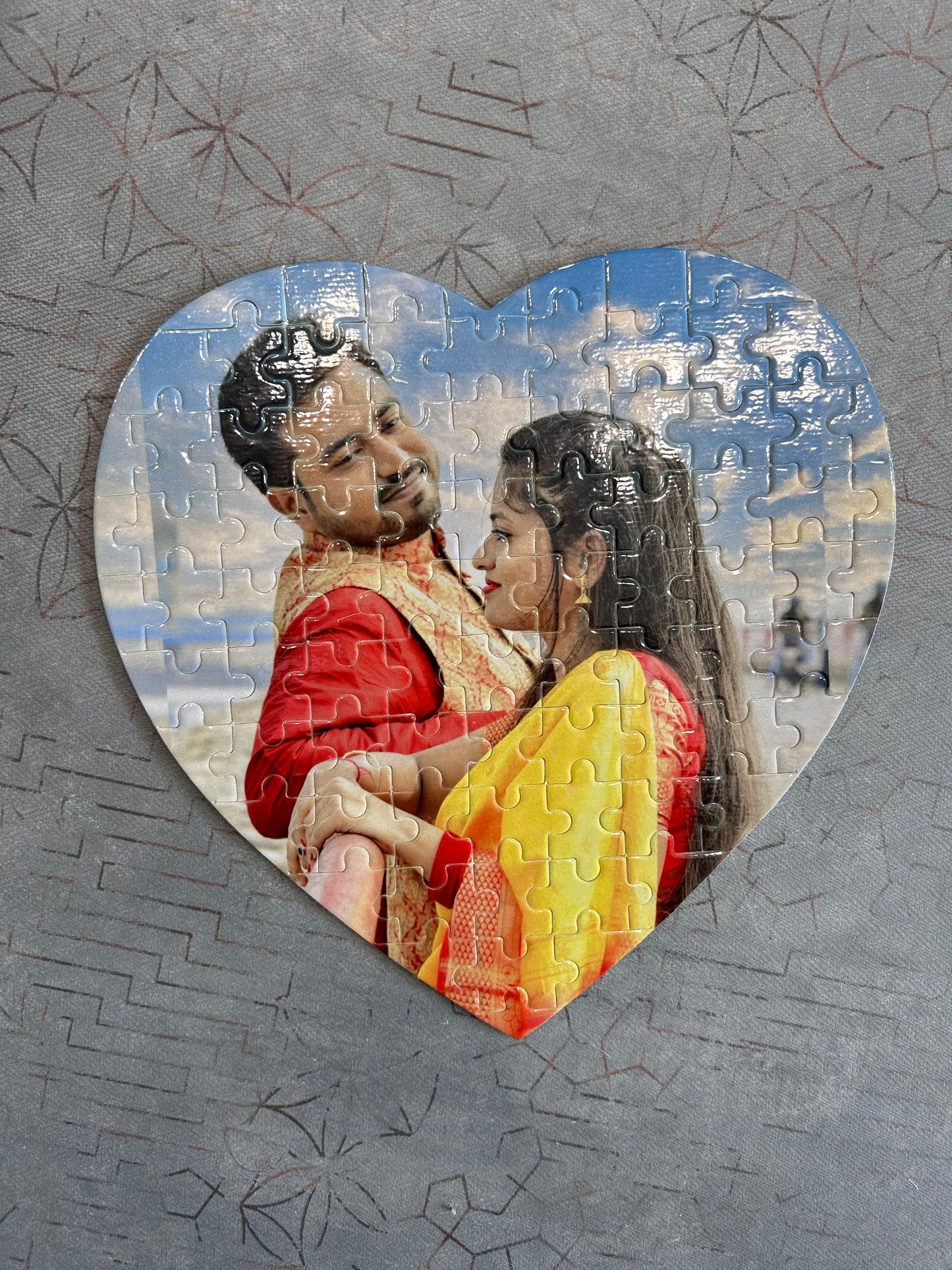 Heart Shape Sublimation Jig Saw Puzzle