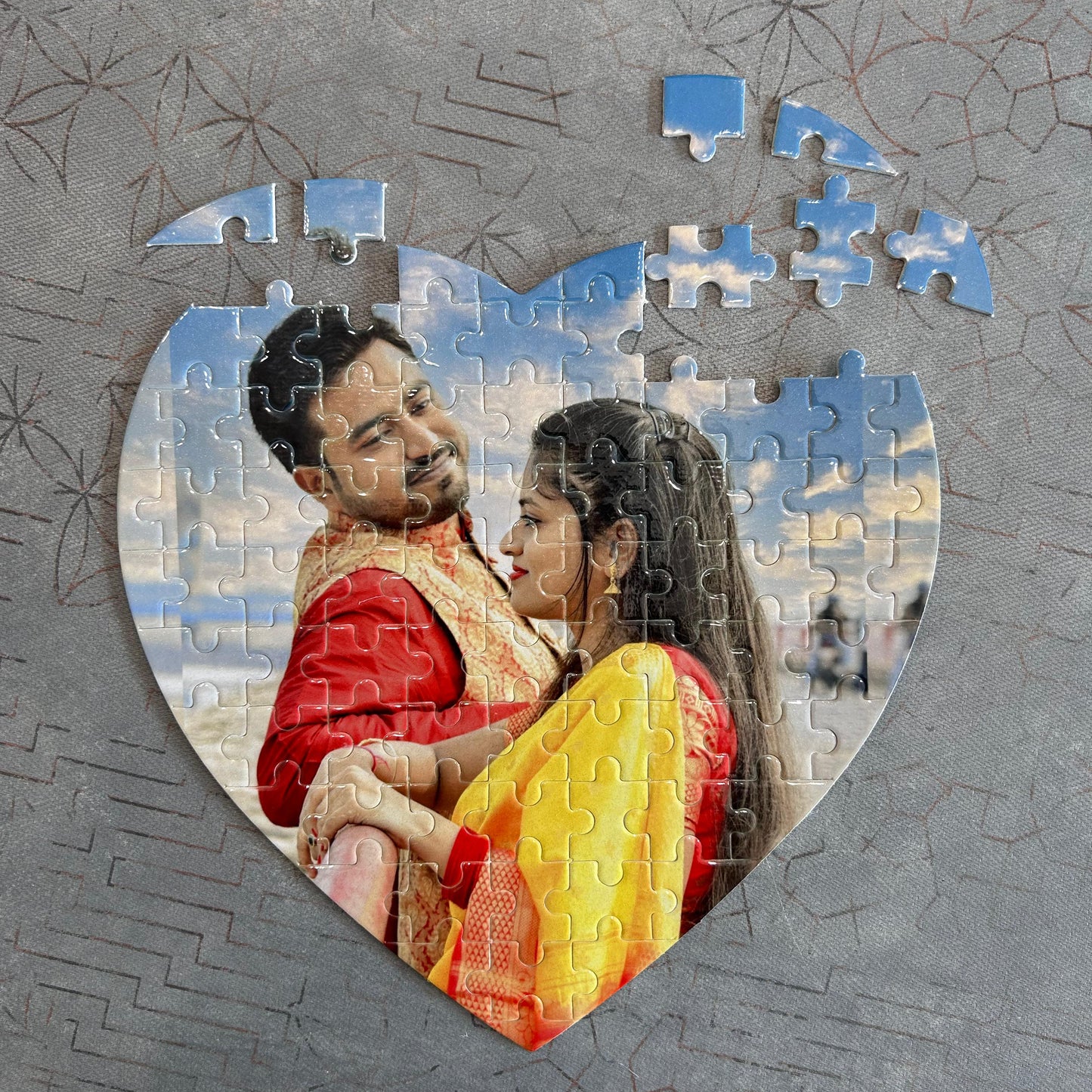 Heart Shape Sublimation Jig Saw Puzzle
