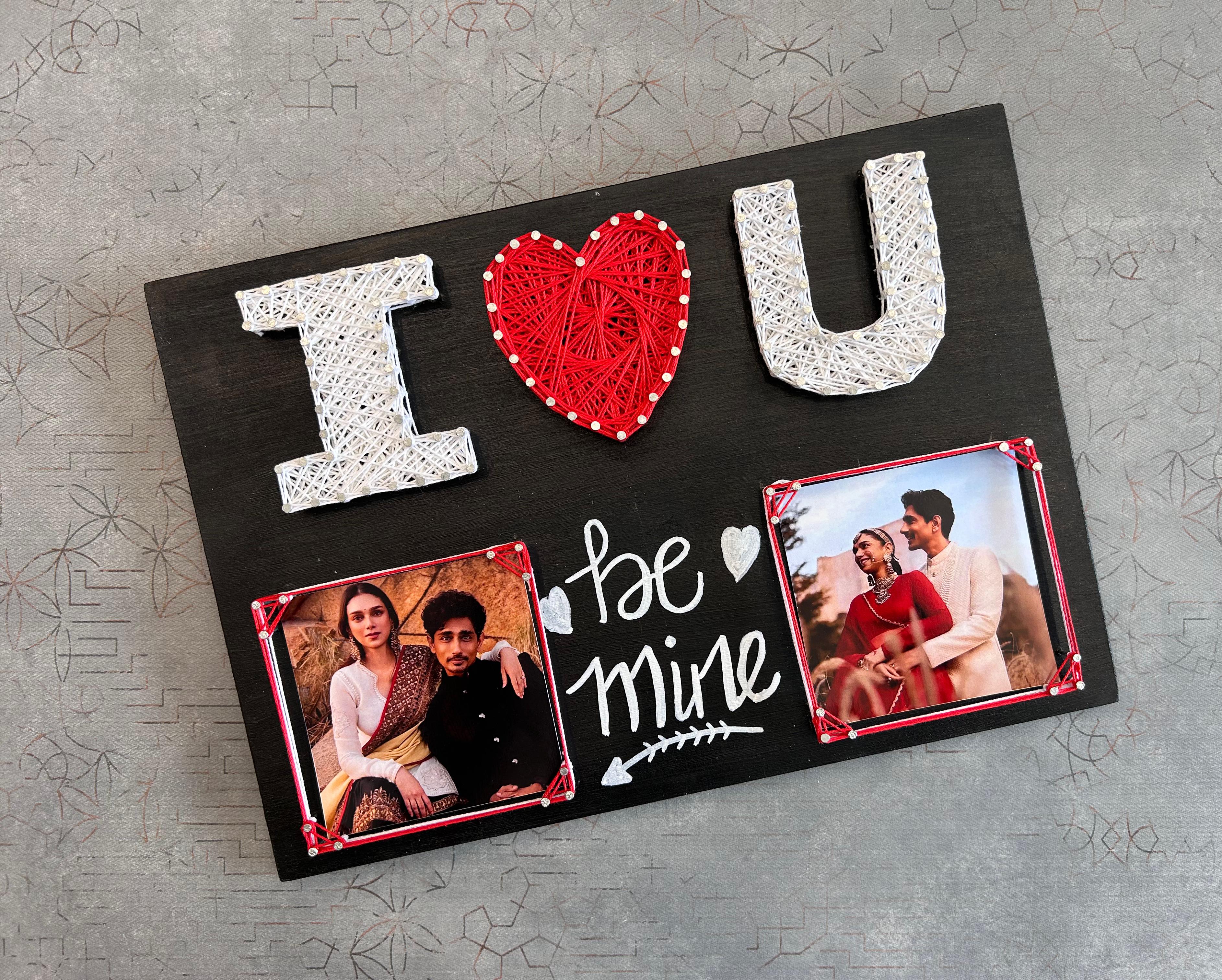 I ❤️ U String Art Frame