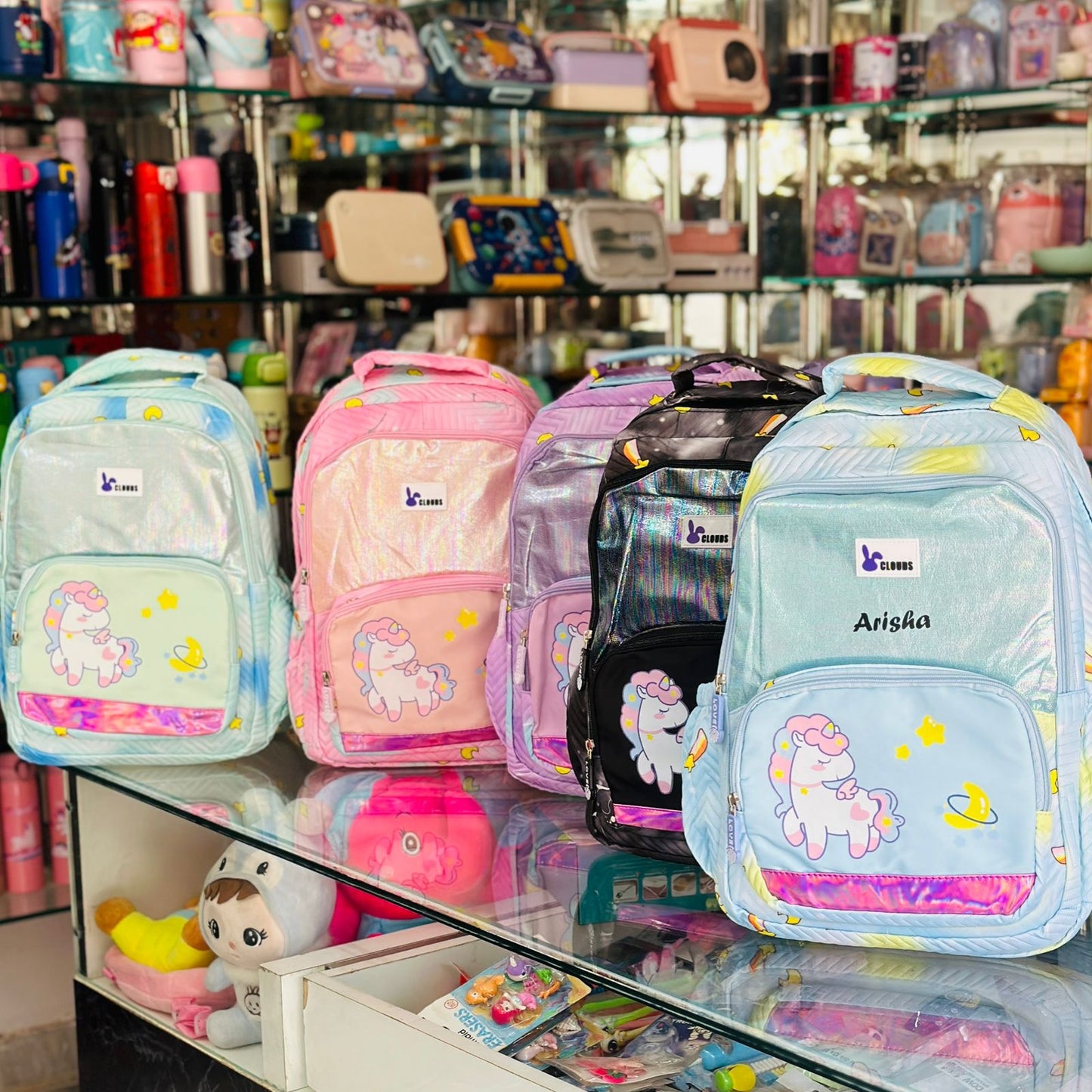 Unicorn Printed Backpack