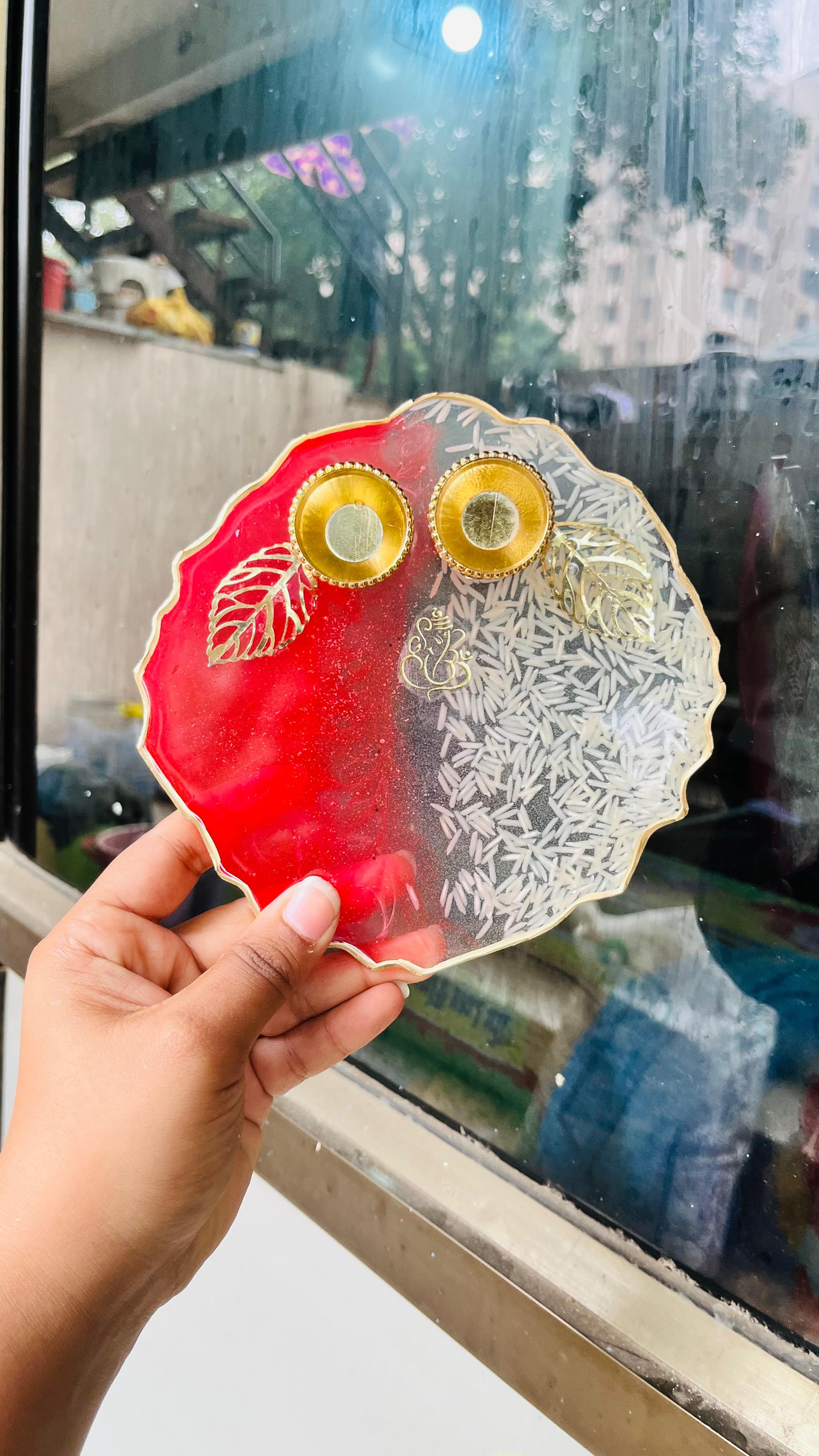 Resin Pooja Thali/Platter