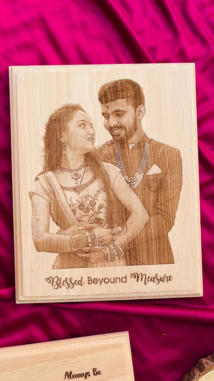 Custom Engraved Wooden Frame