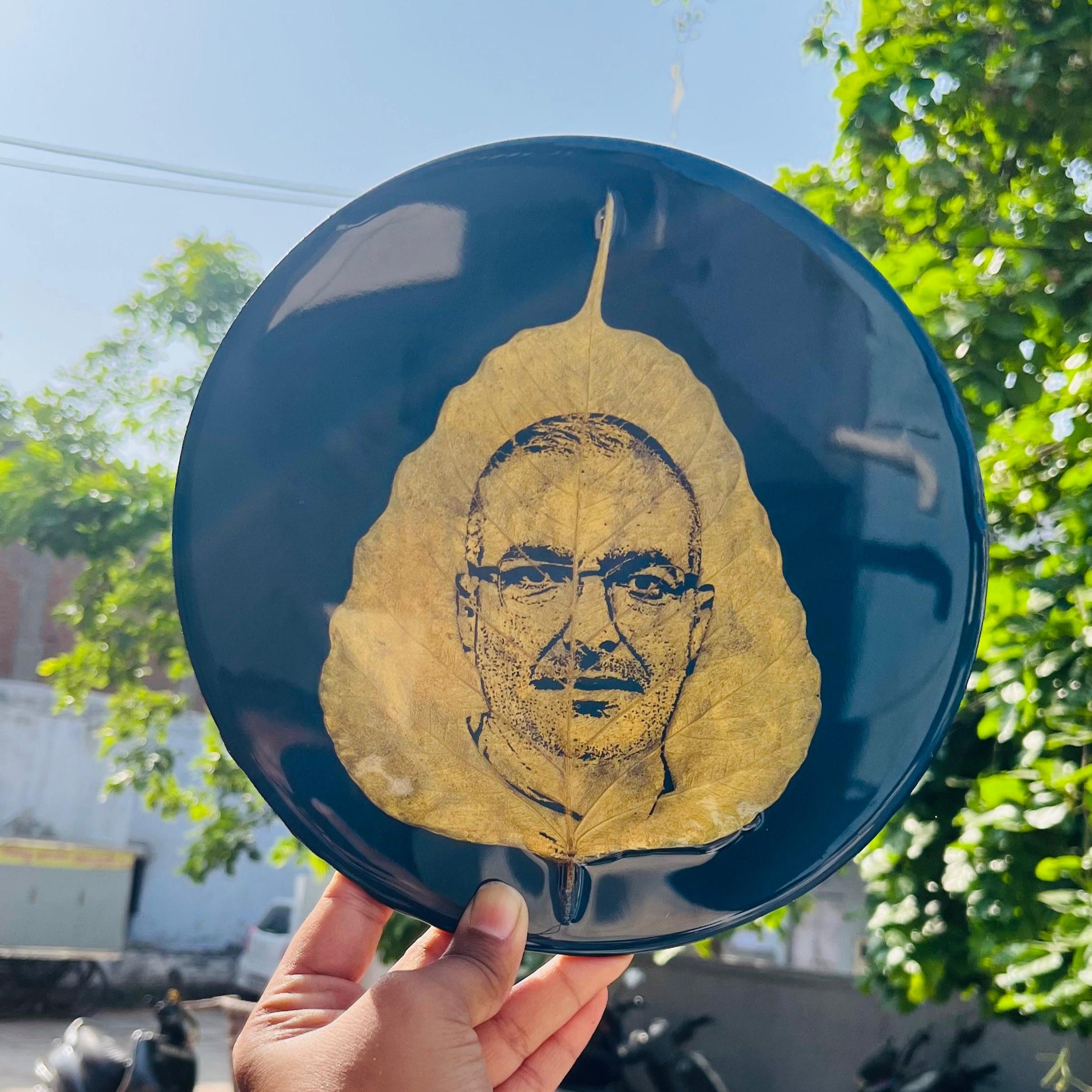Leaf Portrait In Resin