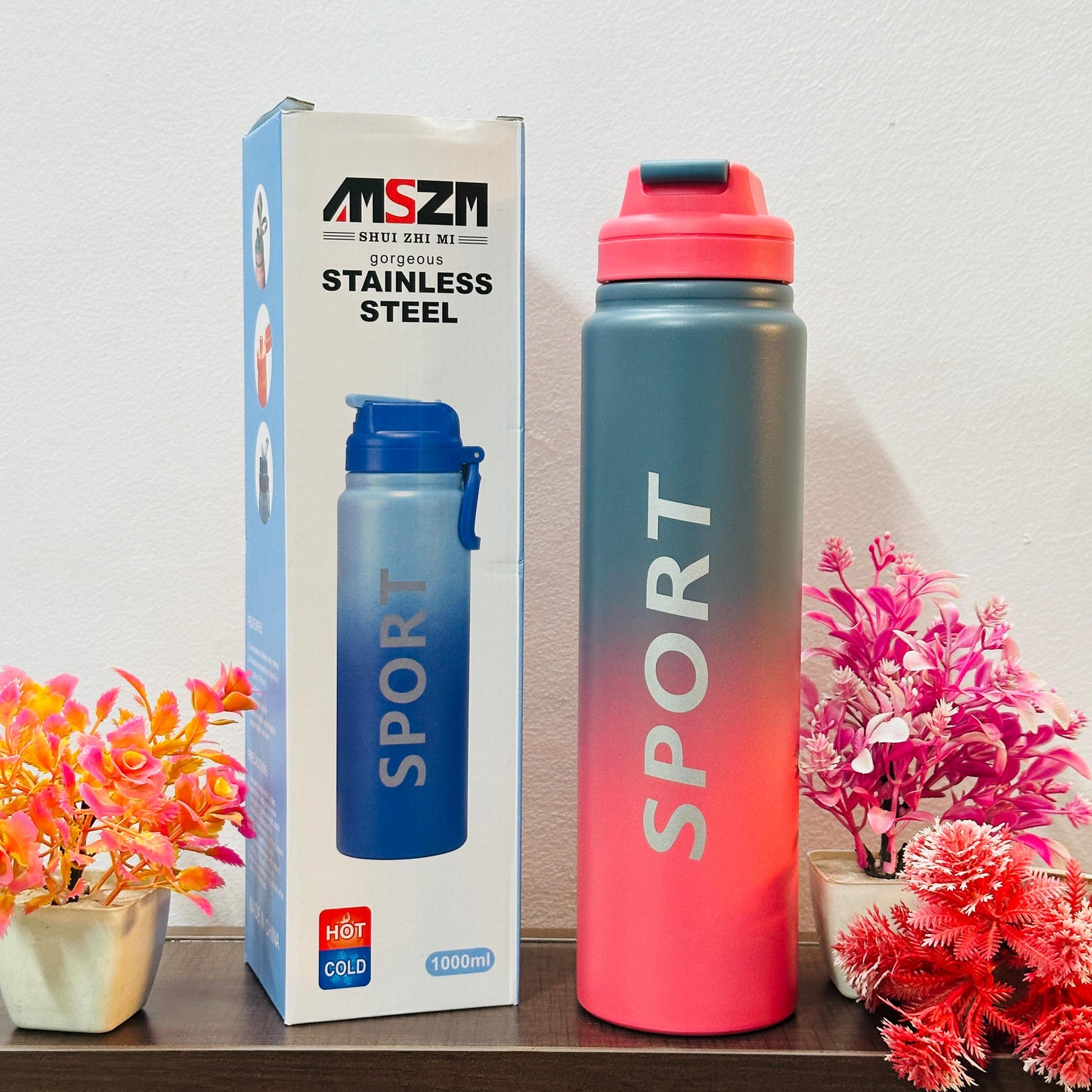 1000 ml Stainless Steel Sipper Bottle