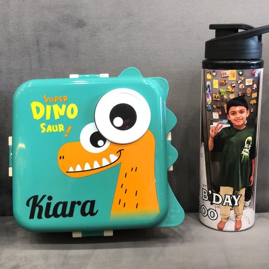 Dinosaur Lunch Box & A1 Sipper Bottle