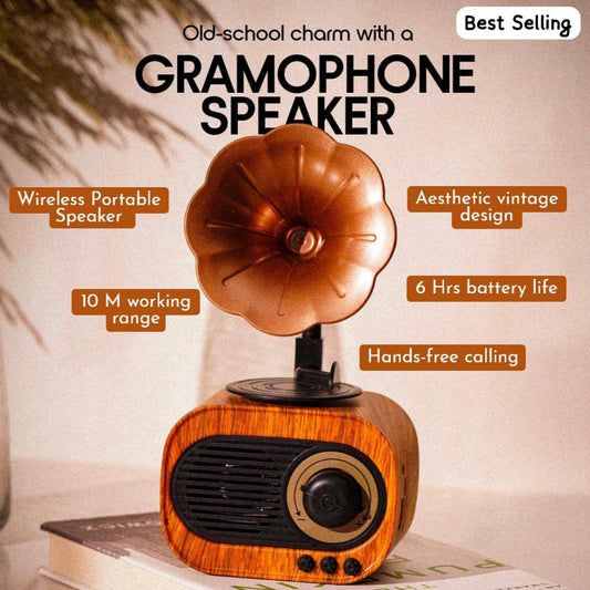 Gramophone Bluetooth Speaker 1.0