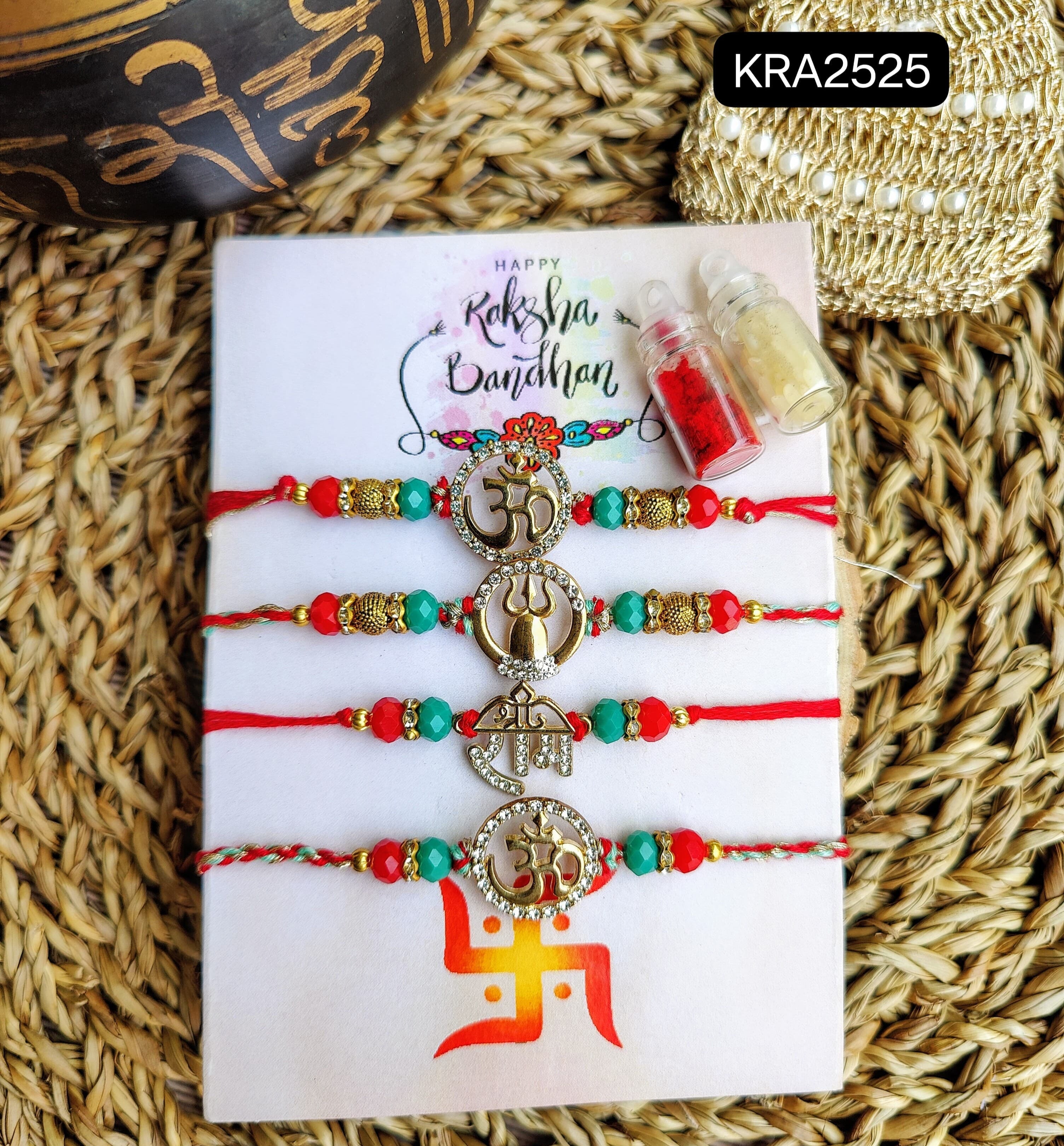 Embellished Spiritual Rakhi Set (KRA2525)