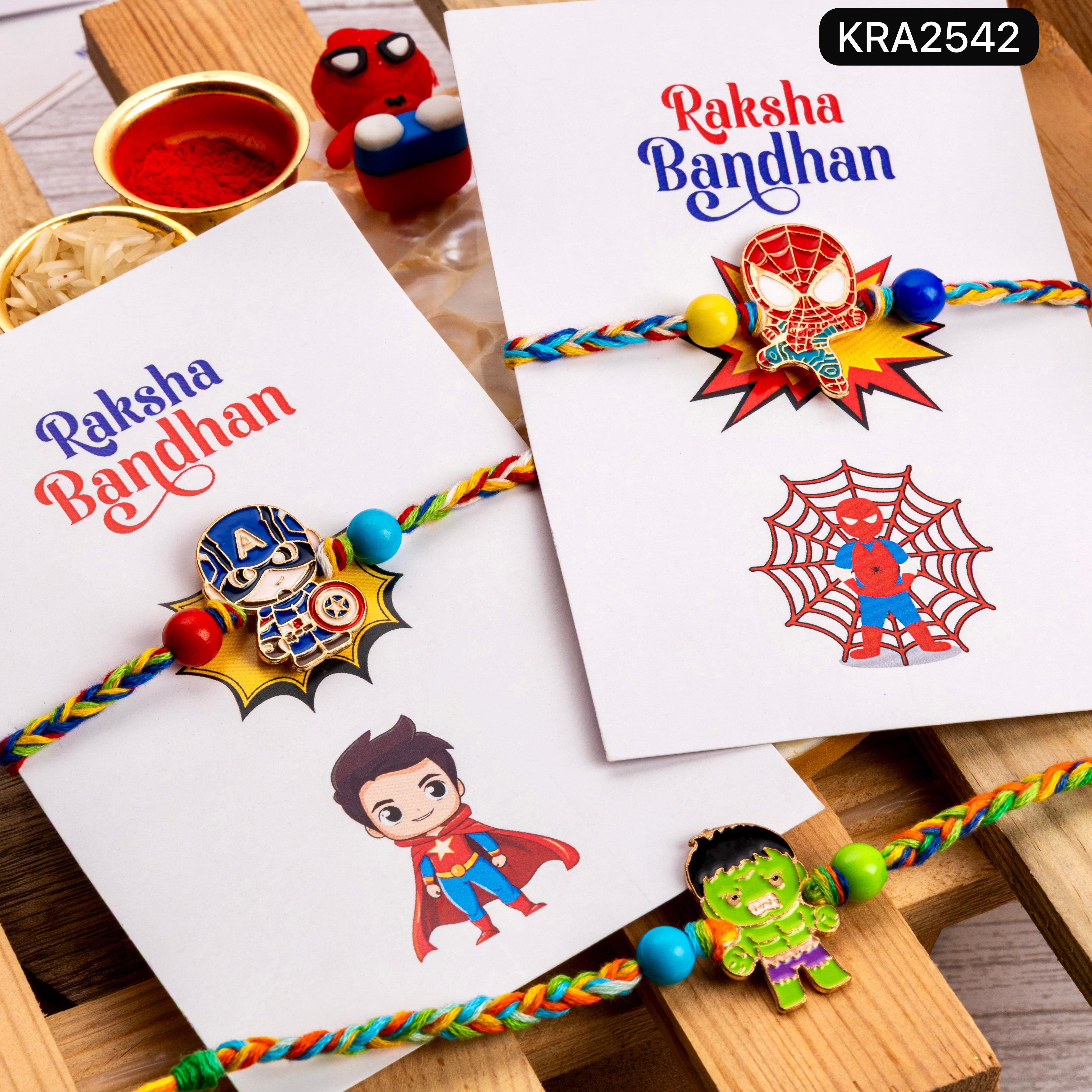 Hand-Braided Superhero Kids Rakhi (KRA2542)