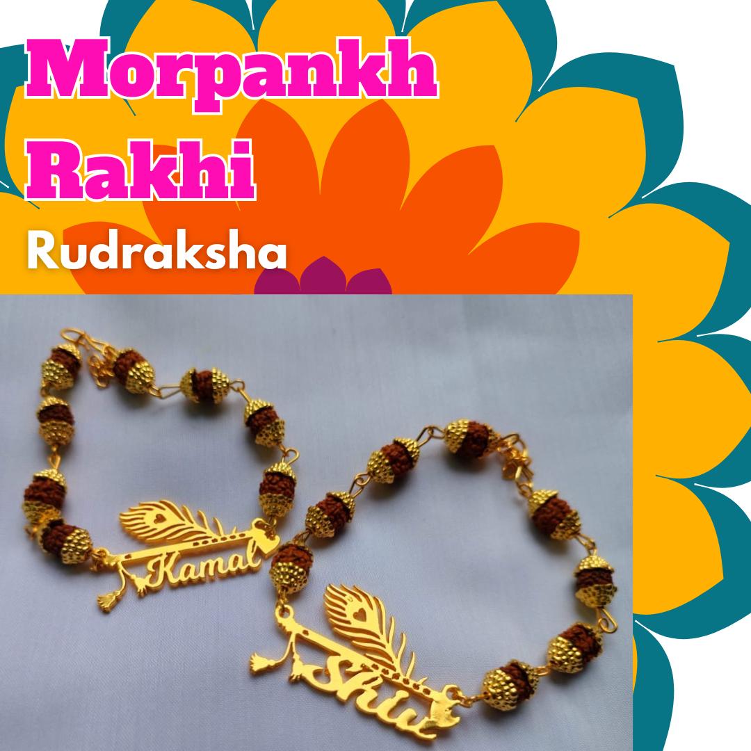 Morpankh Rudraksha Rakhi