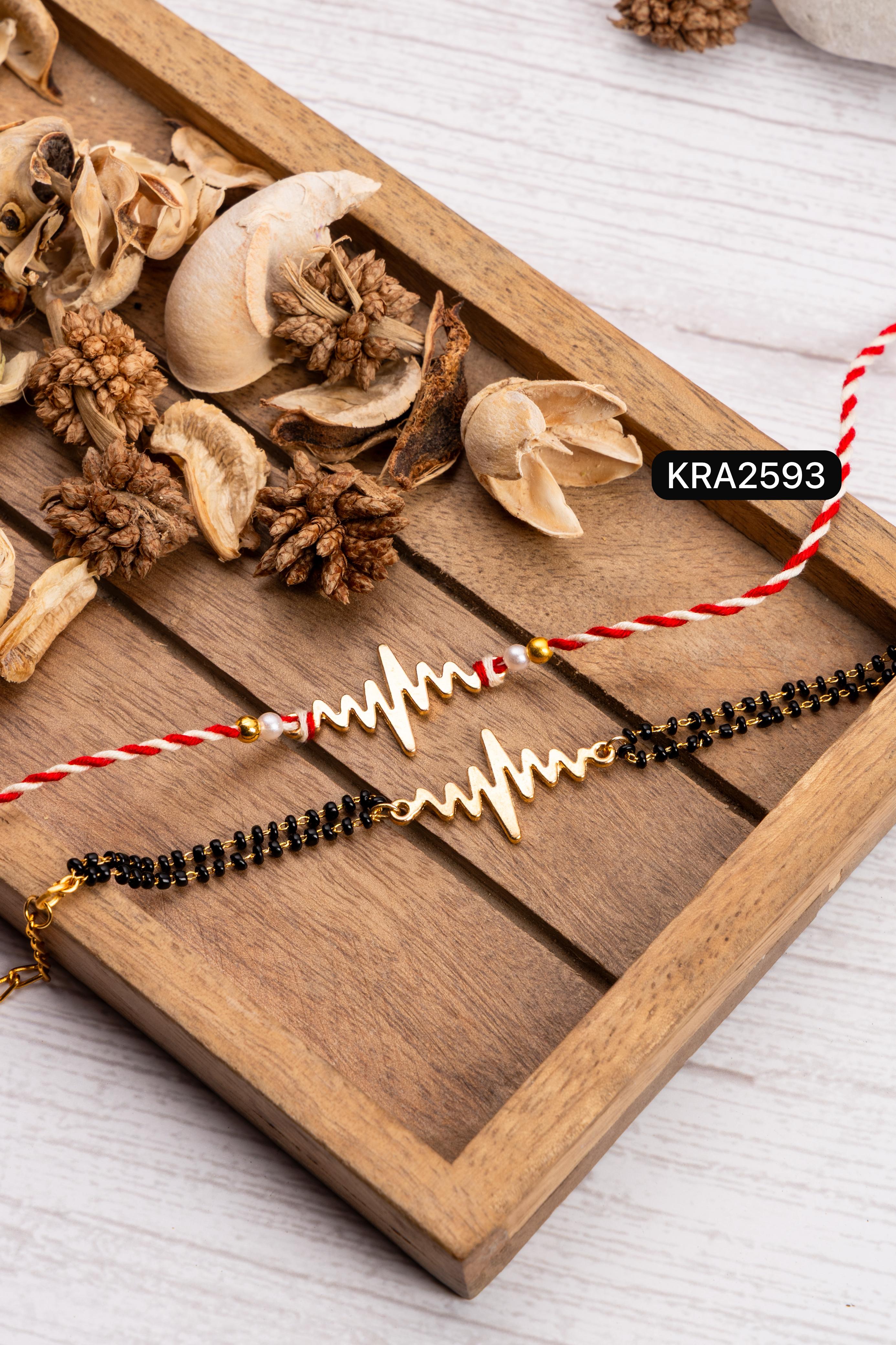 Contemporary Rakhi Bracelet Set (KRA2593)