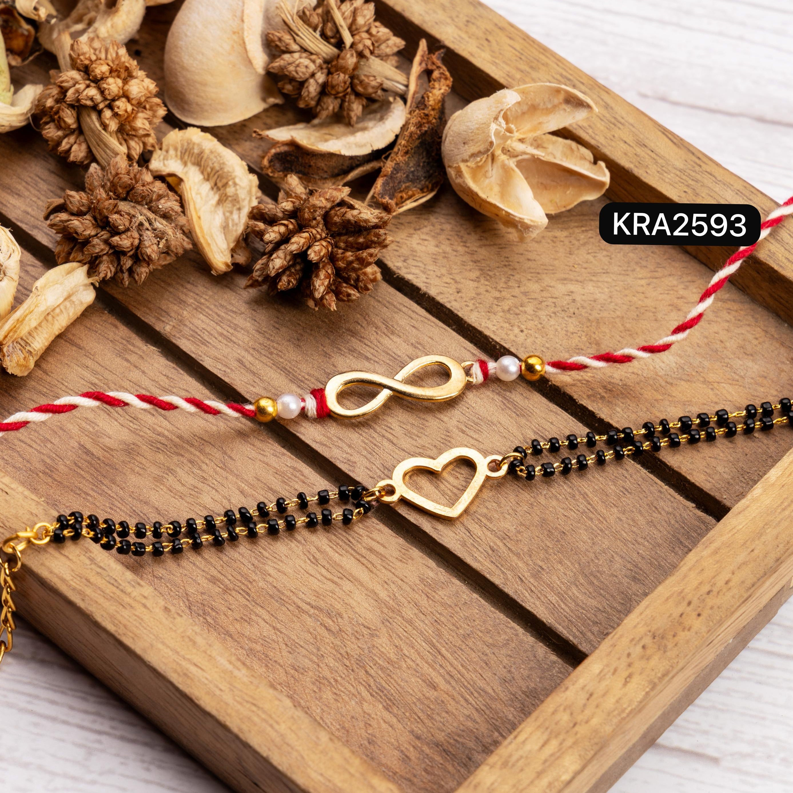 Contemporary Rakhi Bracelet Set (KRA2593)