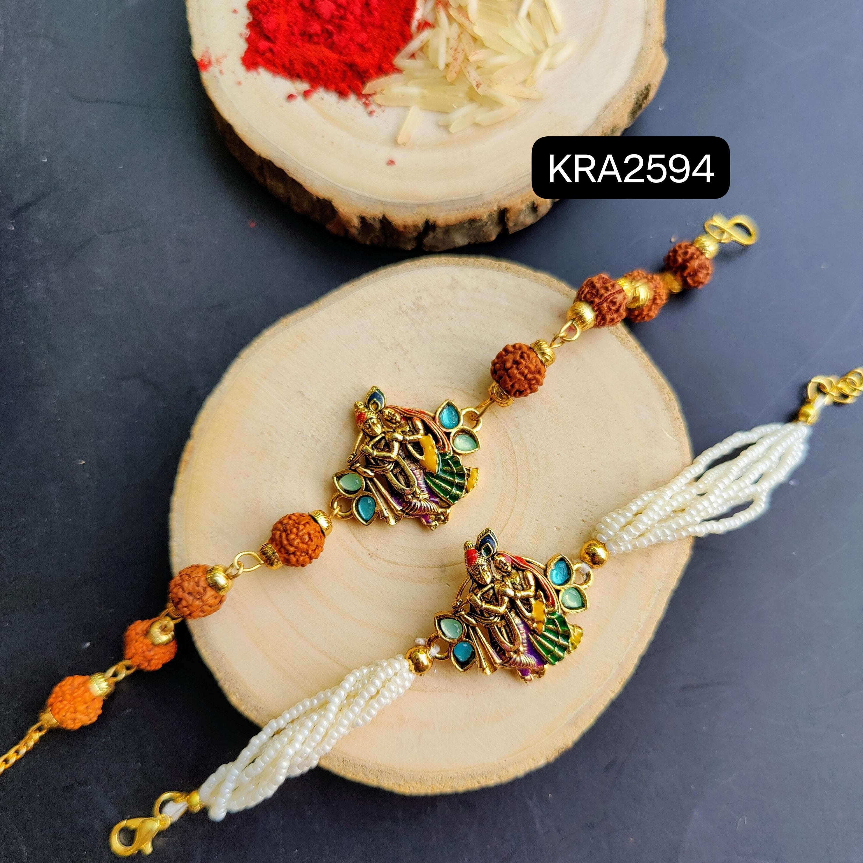 Radha Krishna Heavy Broach Set (KRA2594)